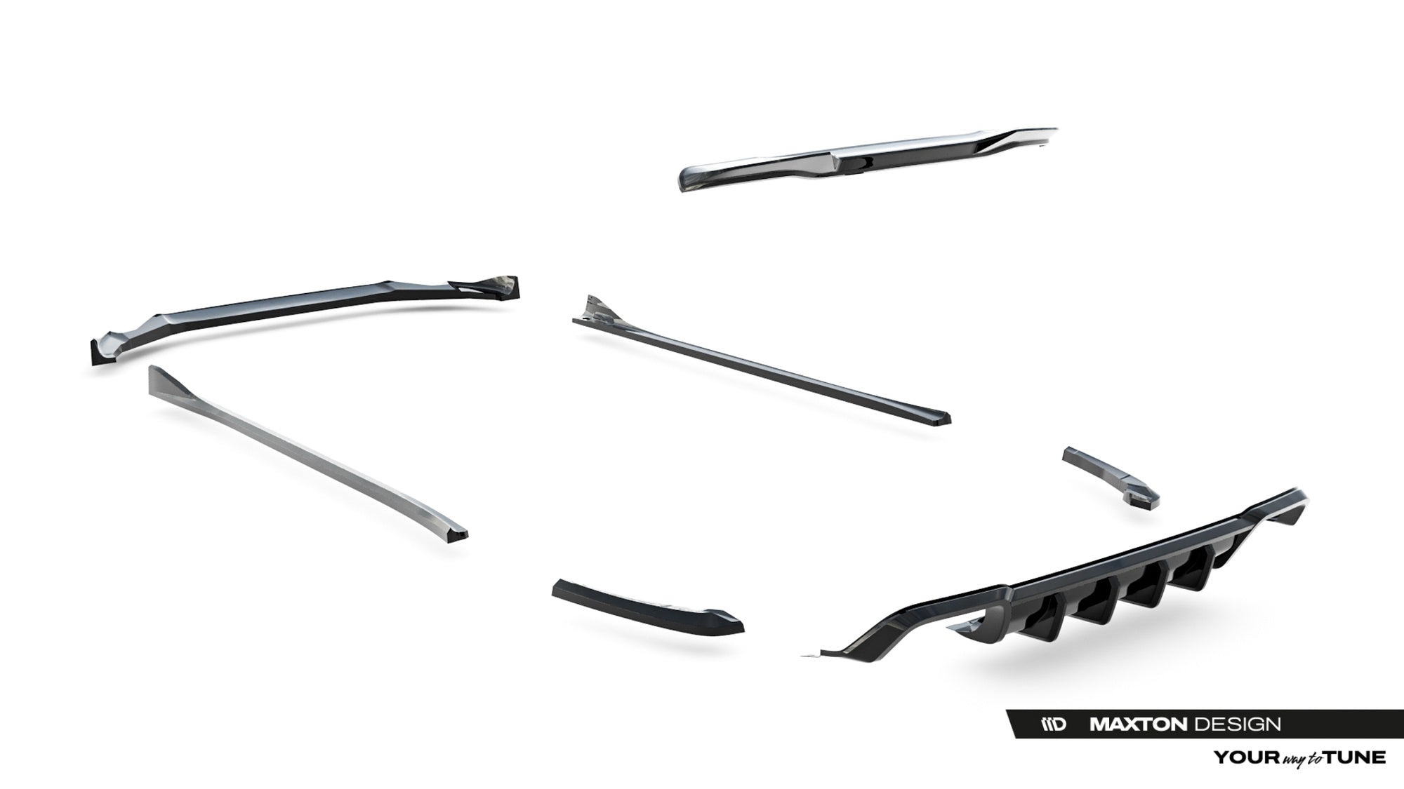 Maxton Design Set Of Splitters para BMW X3 M F97 Facelift - imagen 15