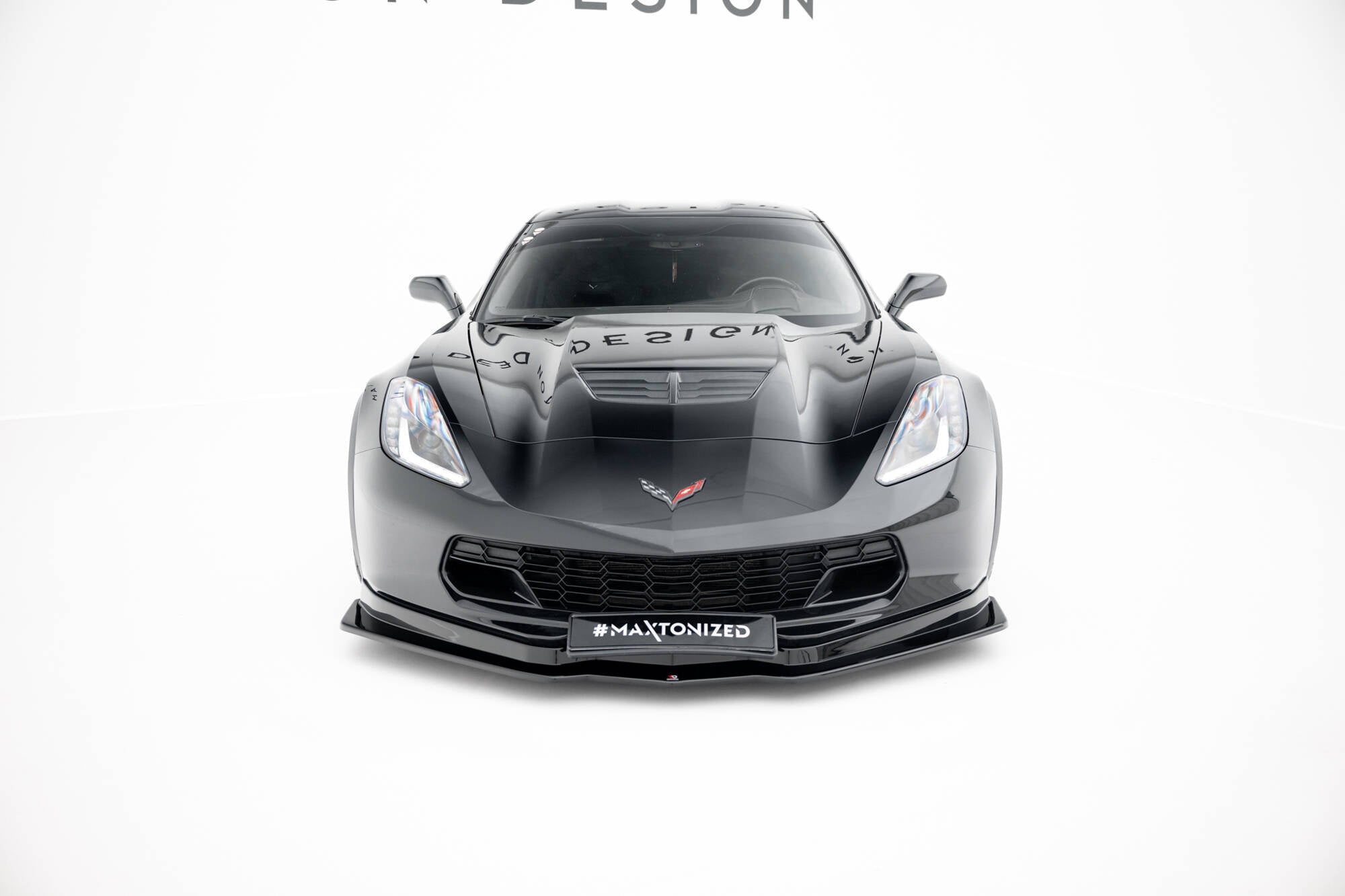 Maxton Design Set Of Splitters para Chevrolet Corvette Z06 C7 - imagen 3