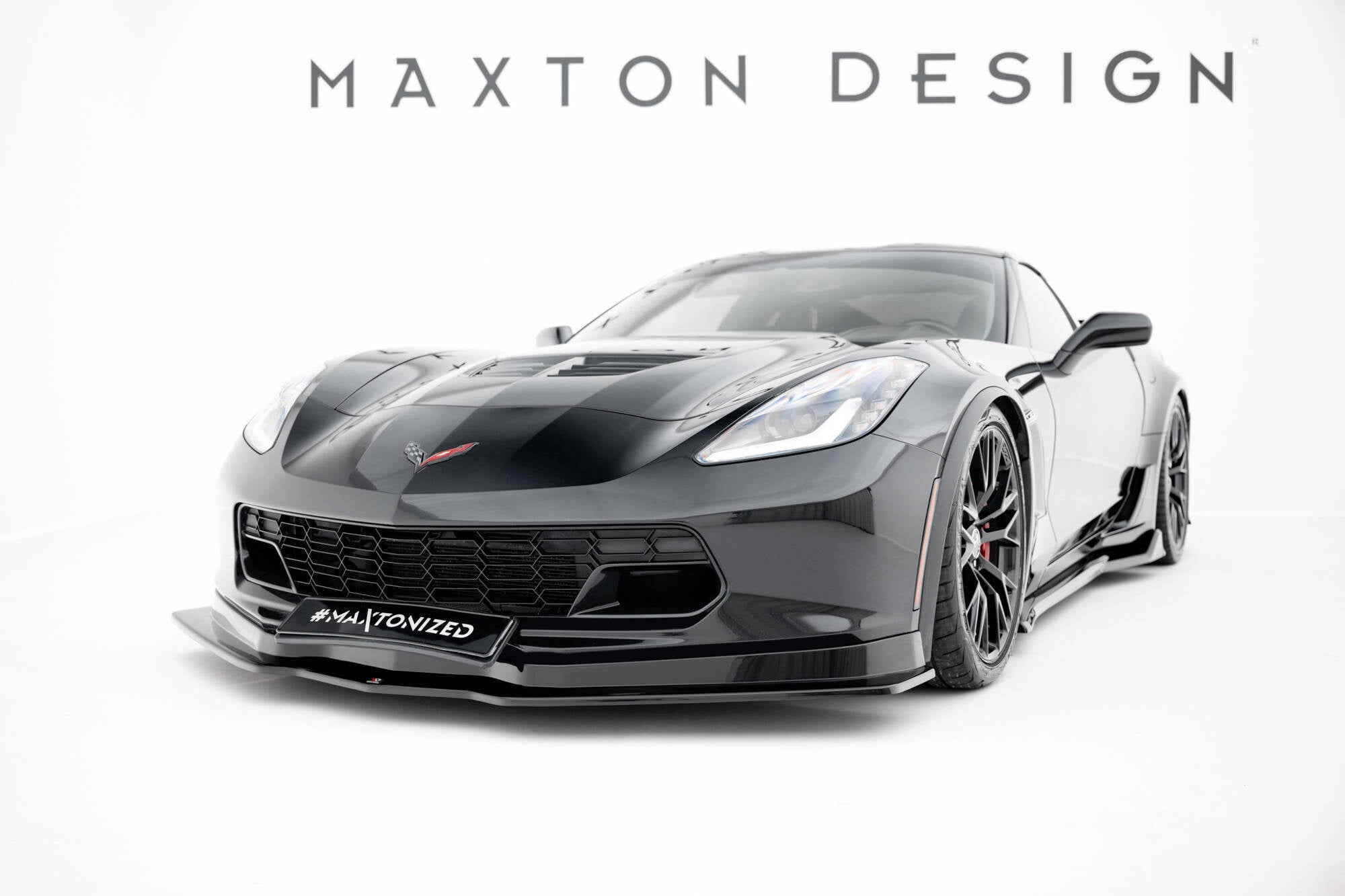 Maxton Design Set Of Splitters para Chevrolet Corvette Z06 C7 - imagen 4