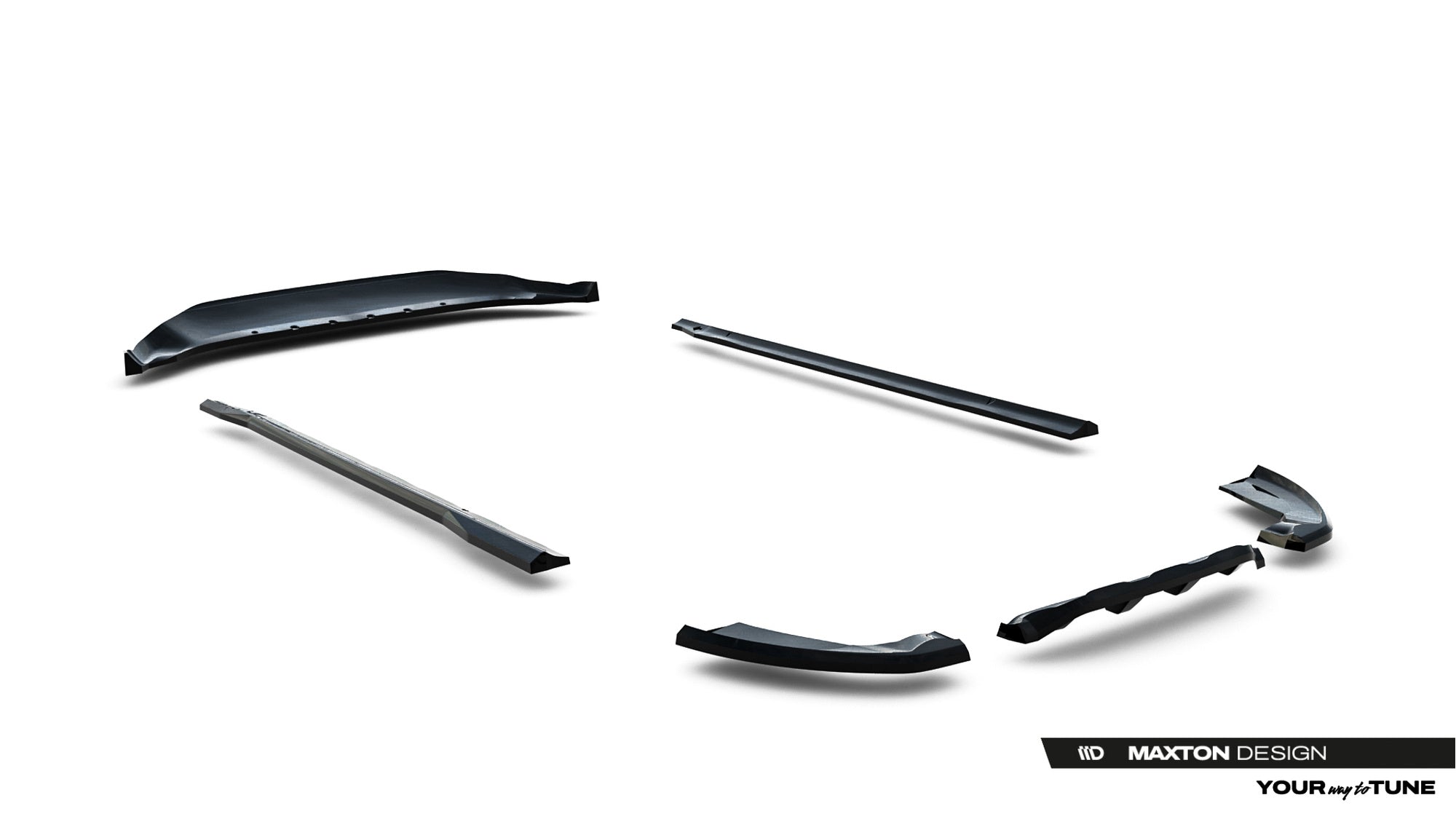 Maxton Design Set Of Splitters para Ford Kuga ST-Line Mk2 Facelift - imagen 25