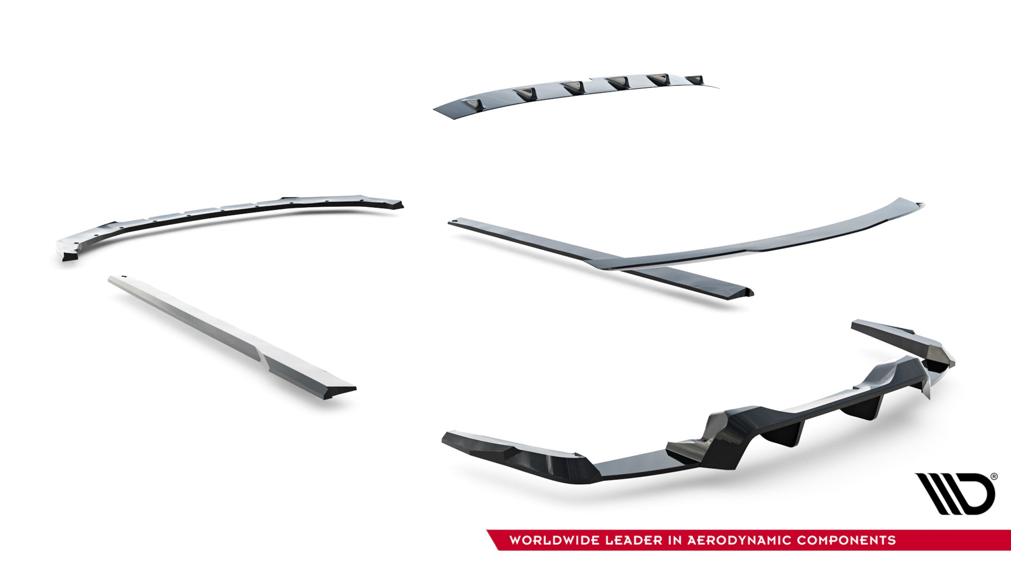 Maxton Design Set Of Splitters para Ford Mustang Dark Horse Mk7 - imagen 19