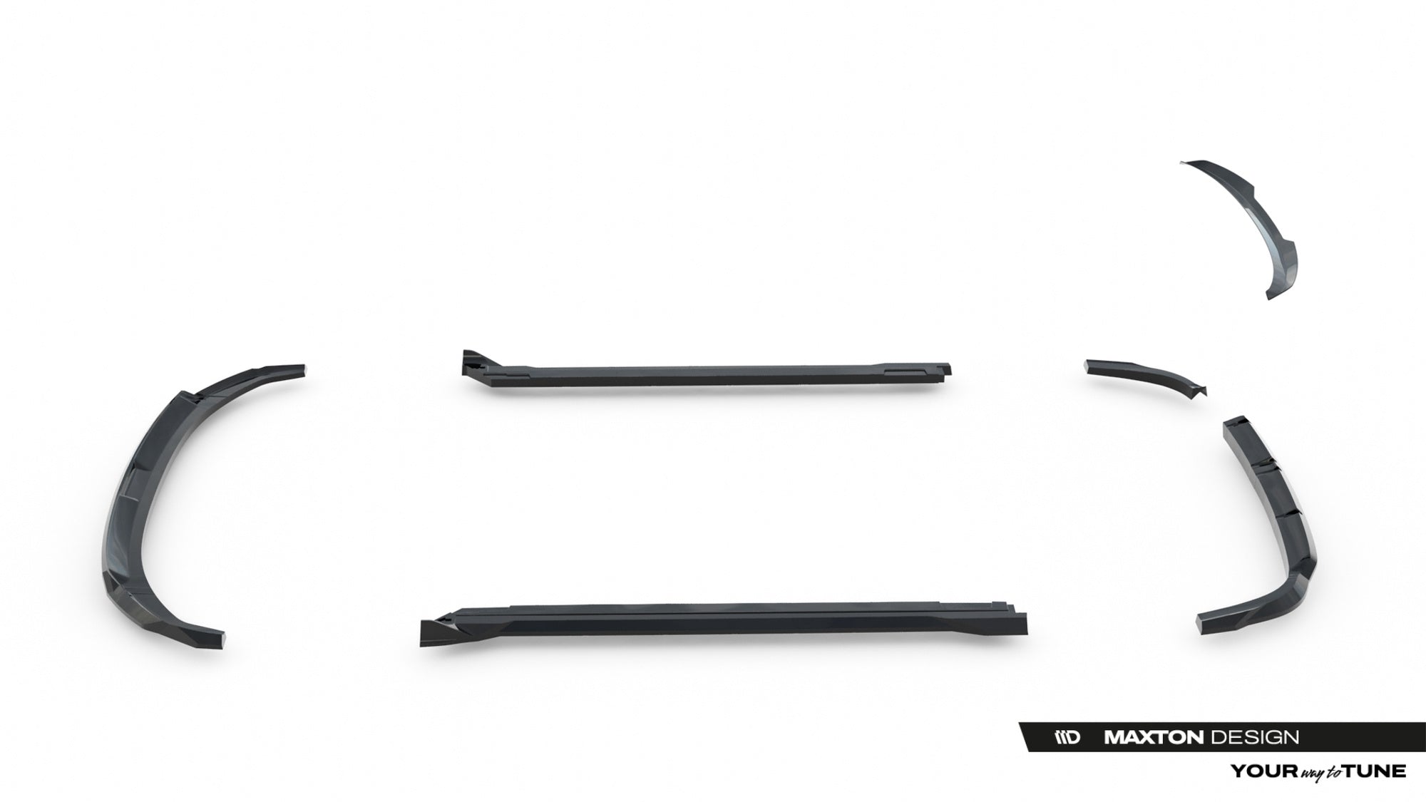 Maxton Design Set Of Splitters para Hyundai Tucson N-Line Mk4 Facelift - imagen 18