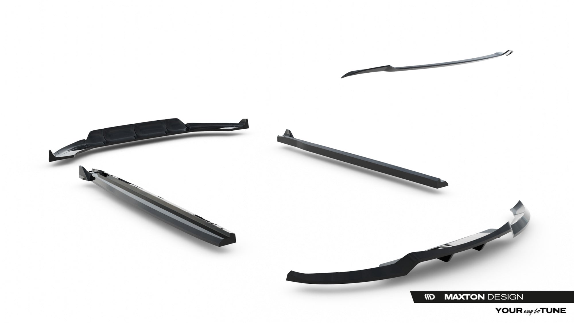 Maxton Design Set Of Splitters para Land Rover Range Rover Evoque Dynamic Mk2 - imagen 22