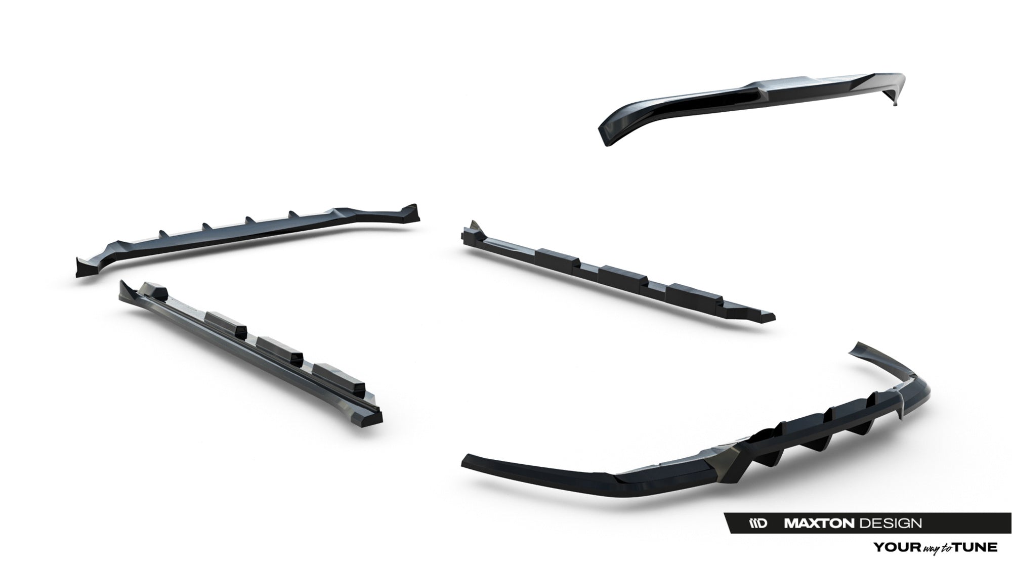 Maxton Design Set Of Splitters para Land Rover Range Rover Velar R-Dynamic Mk1 (The kit is not compatible with a towbar) - imagen 17