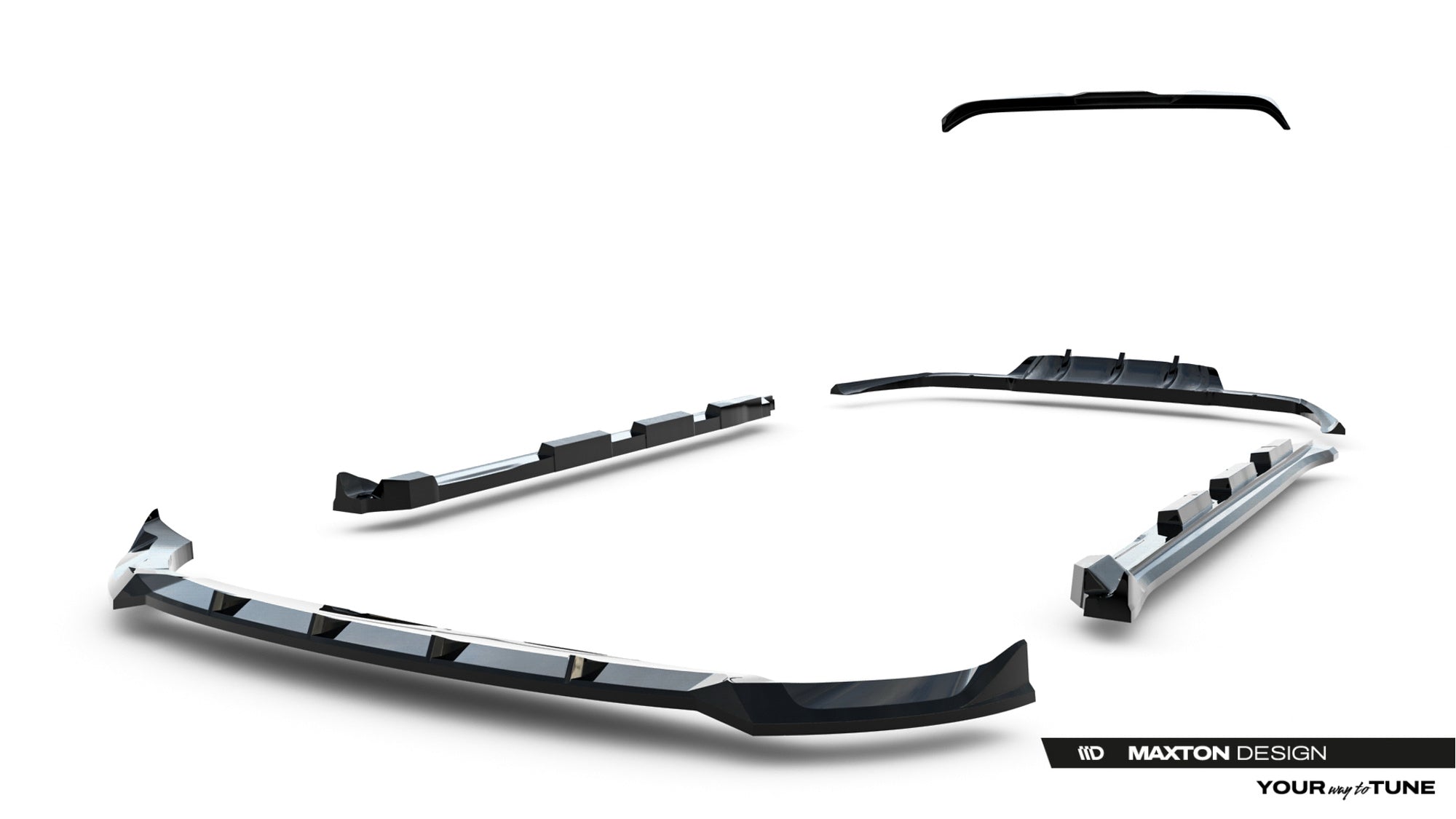 Maxton Design Set Of Splitters para Land Rover Range Rover Velar R-Dynamic Mk1 (The kit is not compatible with a towbar) - imagen 18