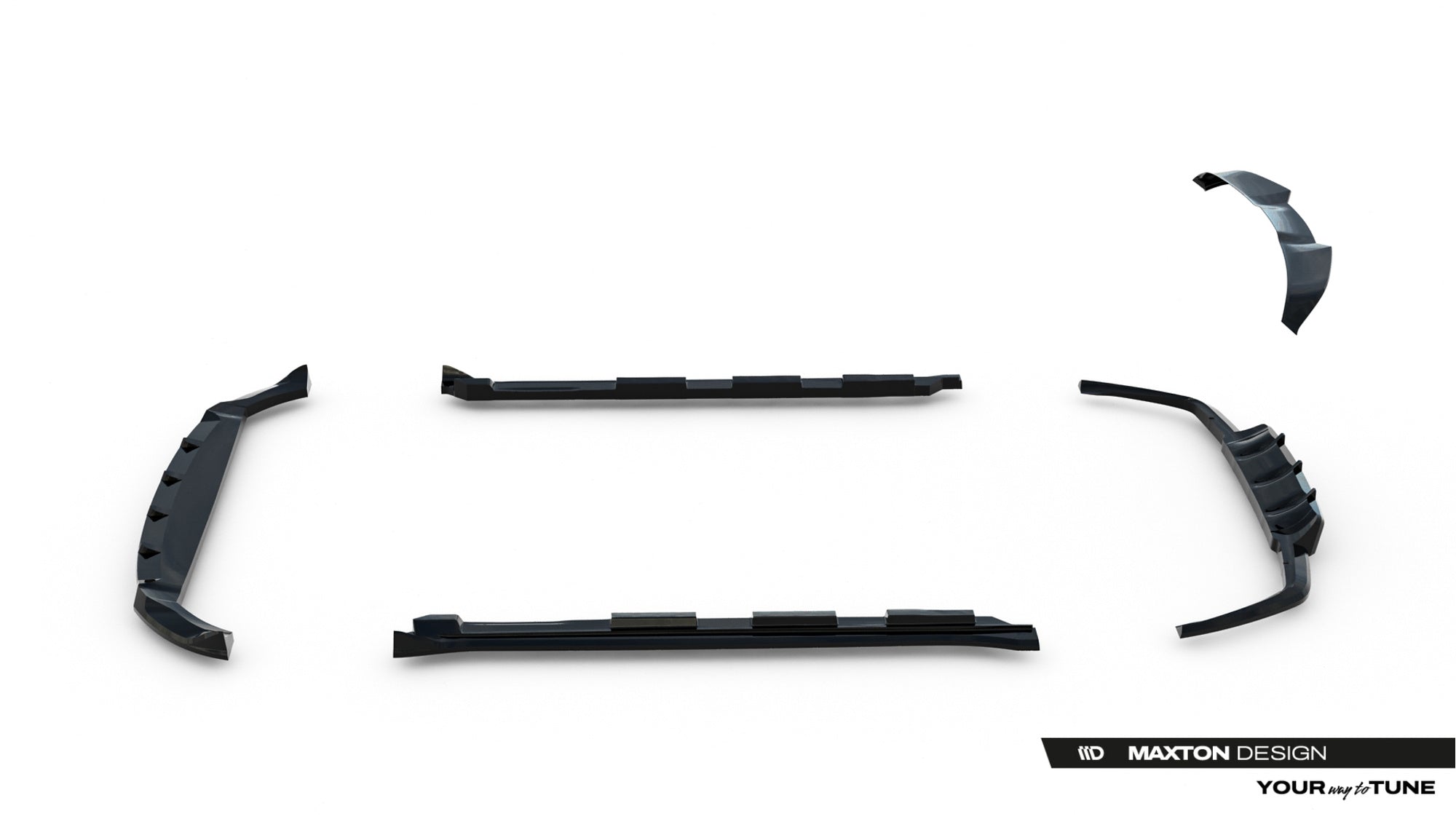 Maxton Design Set Of Splitters para Land Rover Range Rover Velar R-Dynamic Mk1 (The kit is not compatible with a towbar) - imagen 19