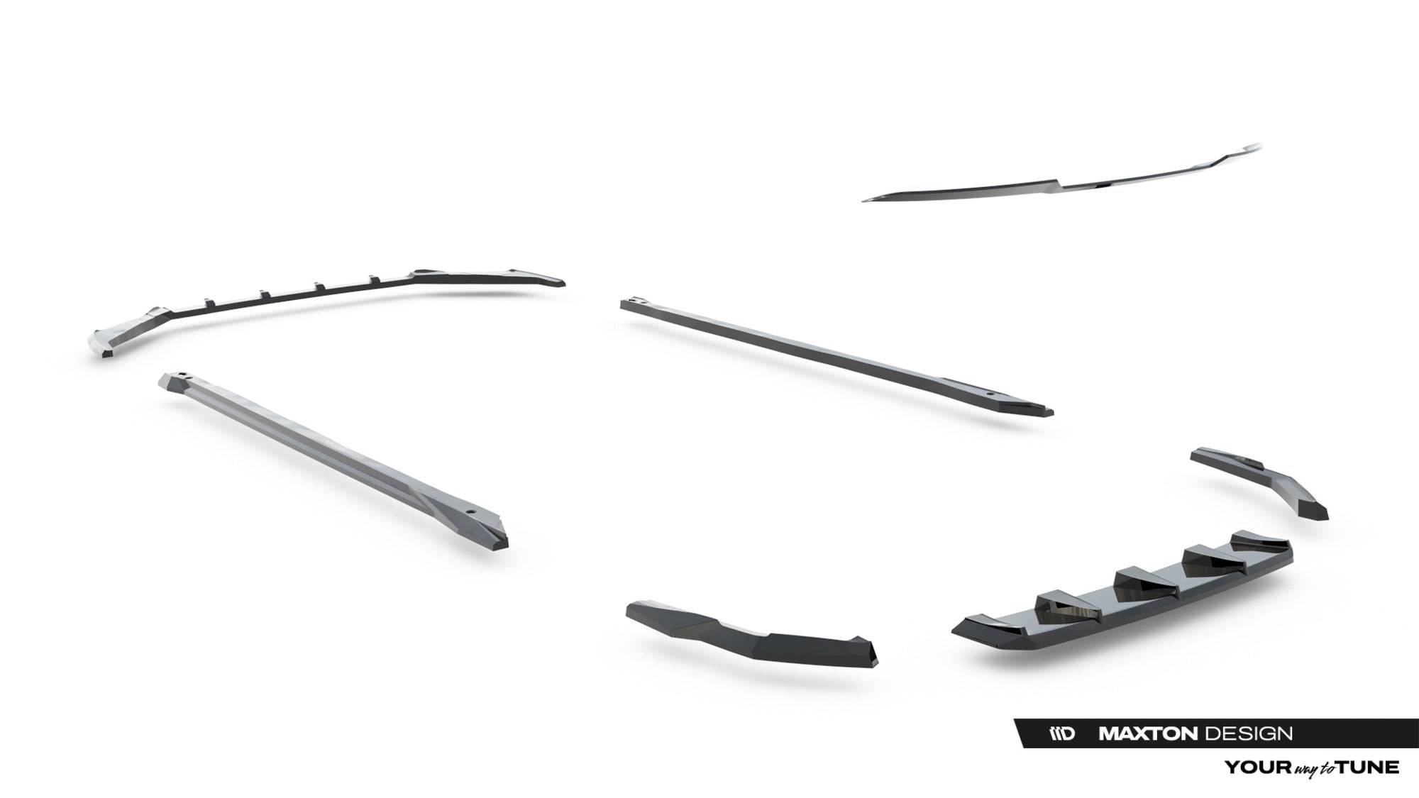 Maxton Design Set Of Splitters para Lexus IS 500 Mk3 Facelift 2 (XE30) - imagen 23