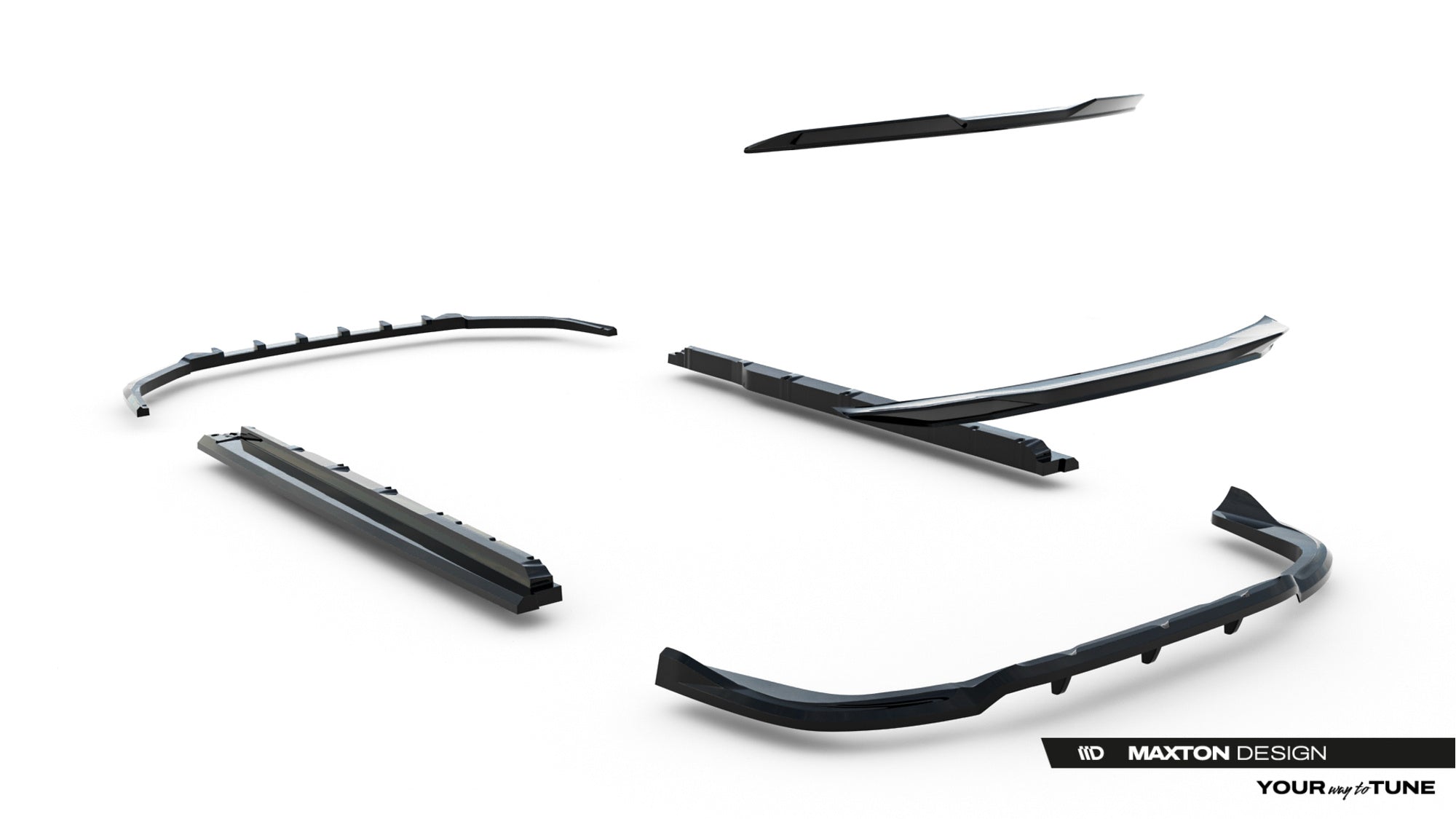 Maxton Design Set Of Splitters para Lexus RX F-Sport Mk4 Facelift - imagen 22