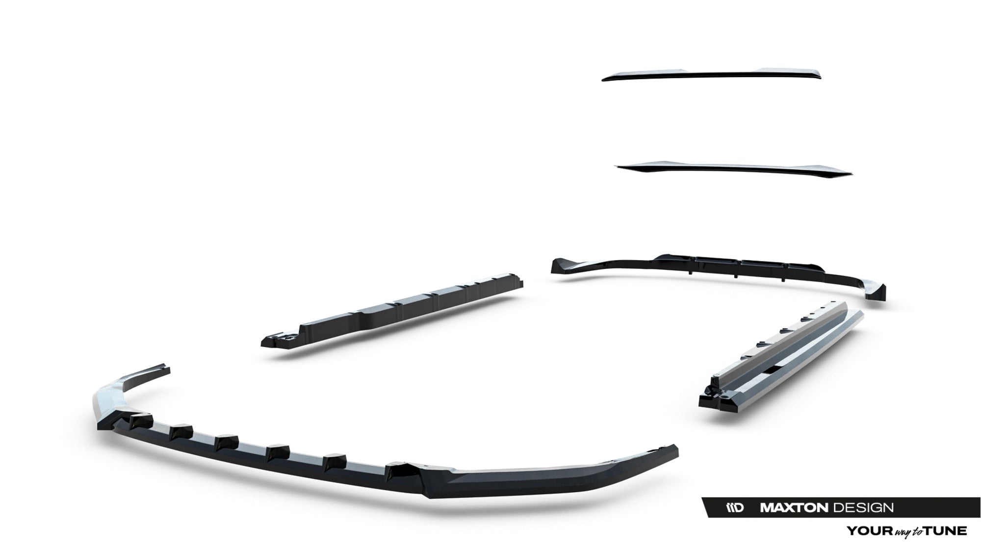 Maxton Design Set Of Splitters para Lexus RX F-Sport Mk4 Facelift - imagen 23