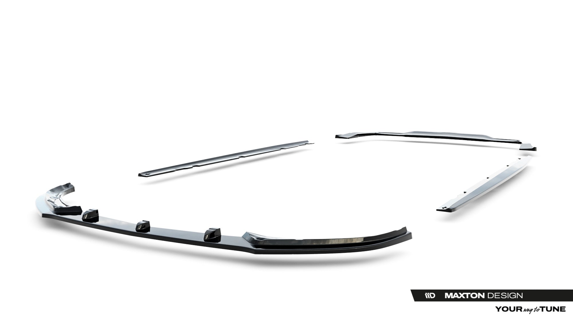 Maxton Design Set Of Splitters para Mercedes-AMG C 63 Coupe AMG Aero Pack C205 Facelift - imagen 8