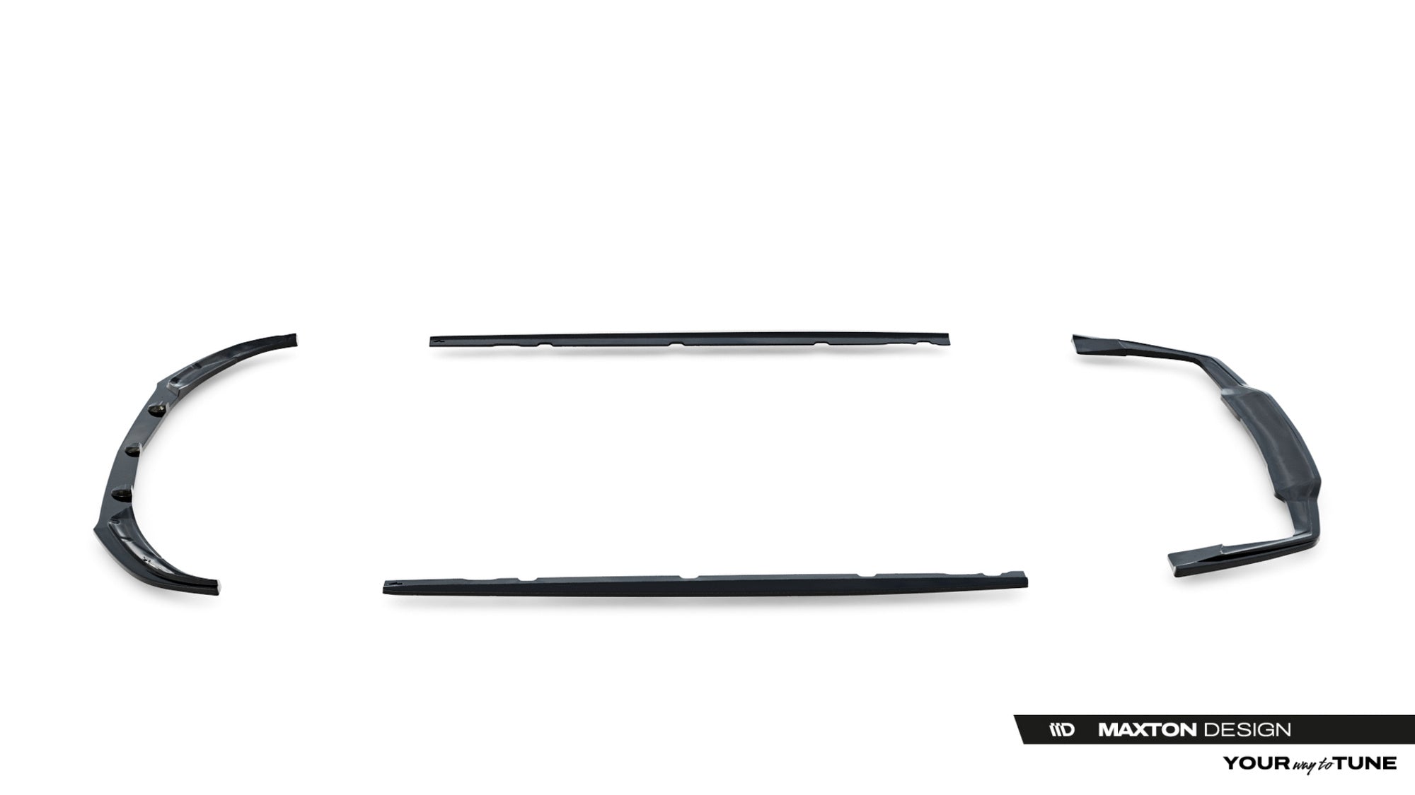 Maxton Design Set Of Splitters para Mercedes-AMG C 63 Coupe AMG Aero Pack C205 Facelift - imagen 7