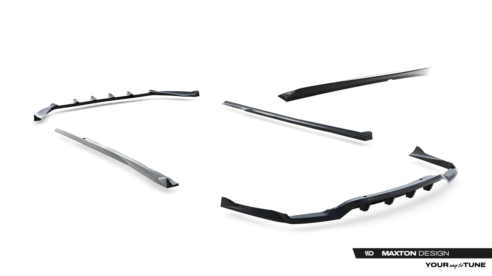 Maxton Design Set Of Splitters para Mercedes-Benz CLA C117 Facelift - imagen 14