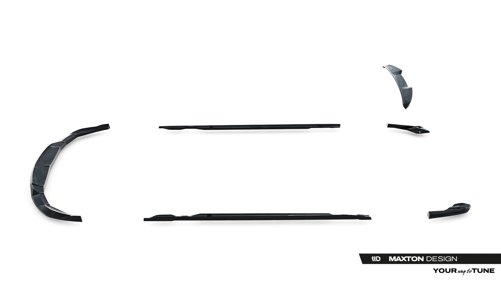Maxton Design Set Of Splitters para Porsche Taycan Cross Turismo 4S - imagen 14