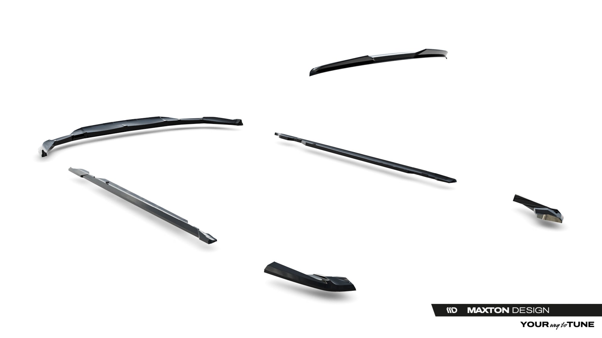 Maxton Design Set Of Splitters para Porsche Taycan Cross Turismo 4S - imagen 15
