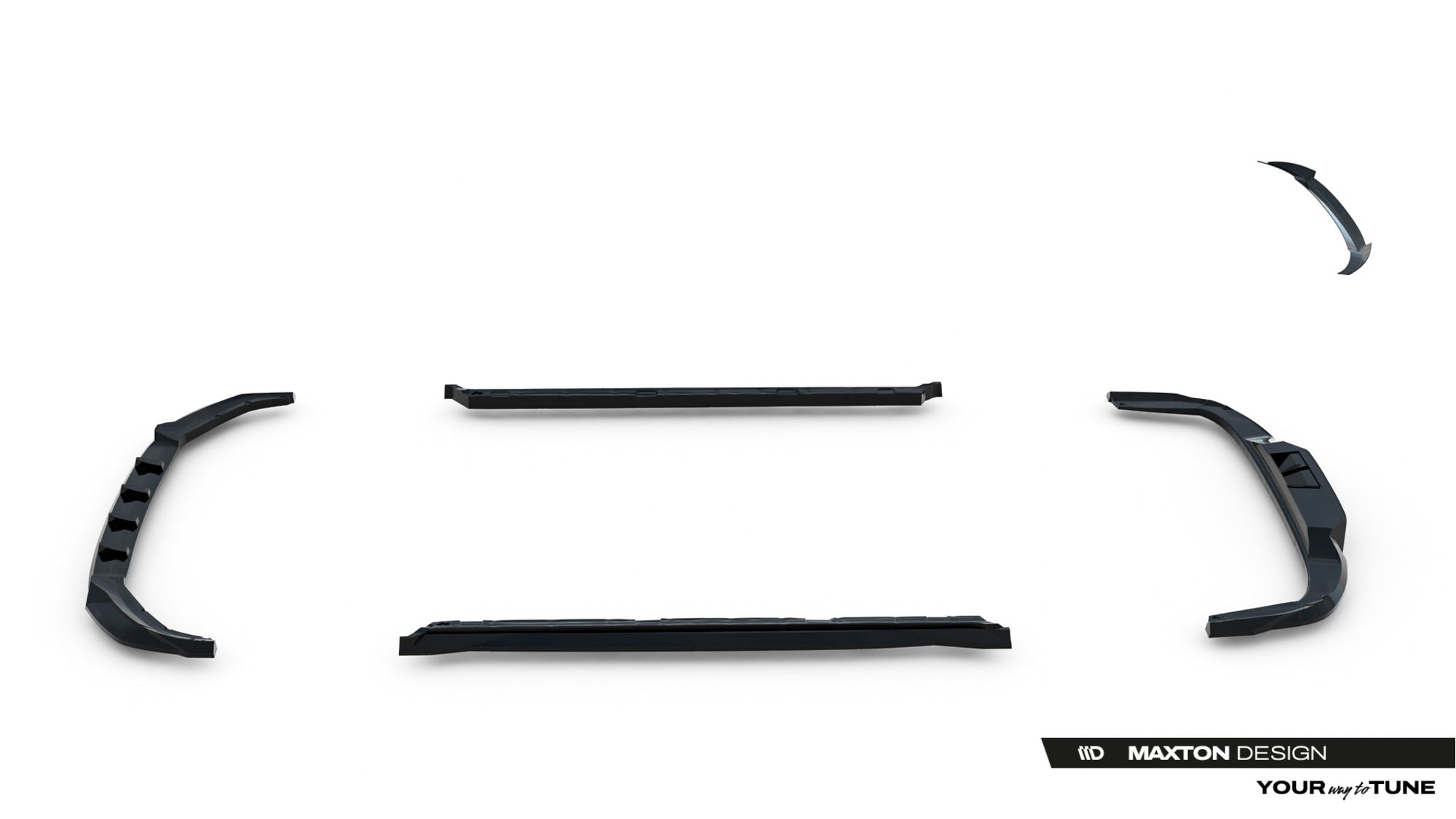 Maxton Design Set Of Splitters para Skoda Kodiaq Sportline Mk2 - imagen 20