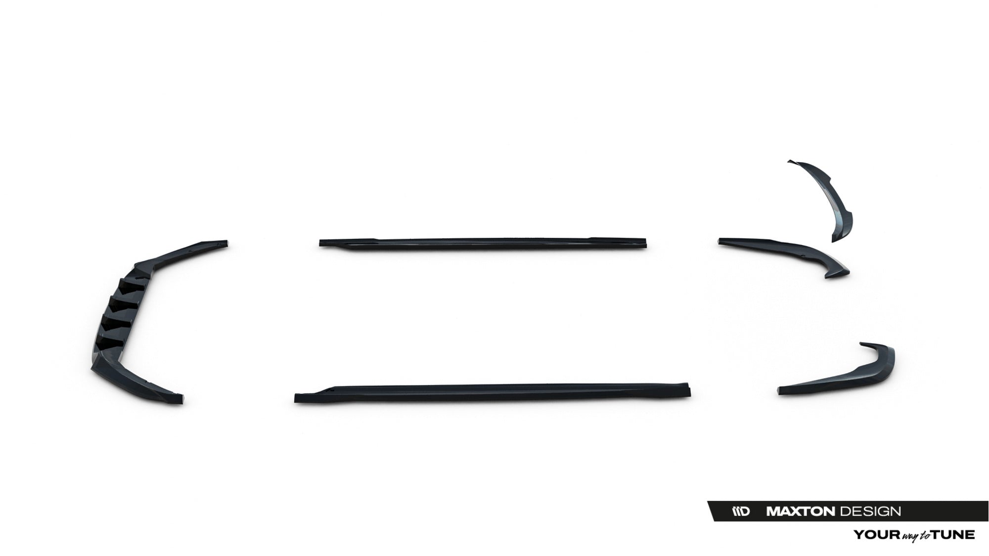 Maxton Design Set Of Splitters para Skoda Octavia Combi Mk4 Facelift - imagen 17