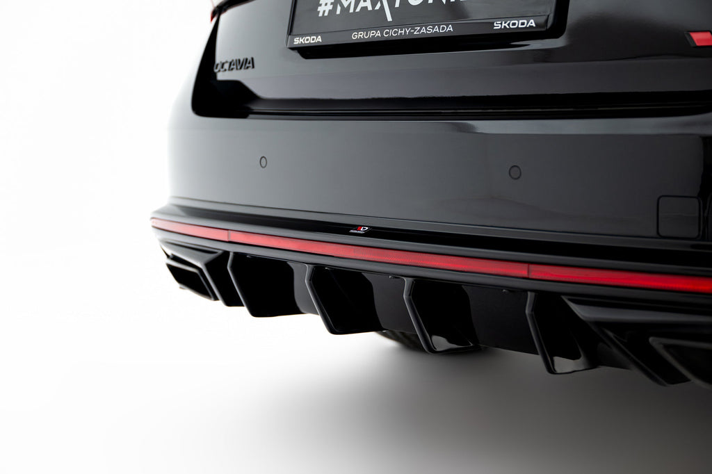 Maxton Design Set Of Splitters para Skoda Octavia RS Liftback Mk4 Facelift - imagen 7
