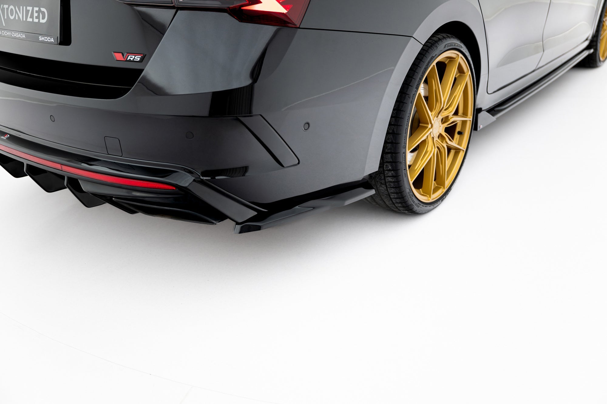 Maxton Design Set Of Splitters para Skoda Octavia RS Liftback Mk4 Facelift - imagen 8