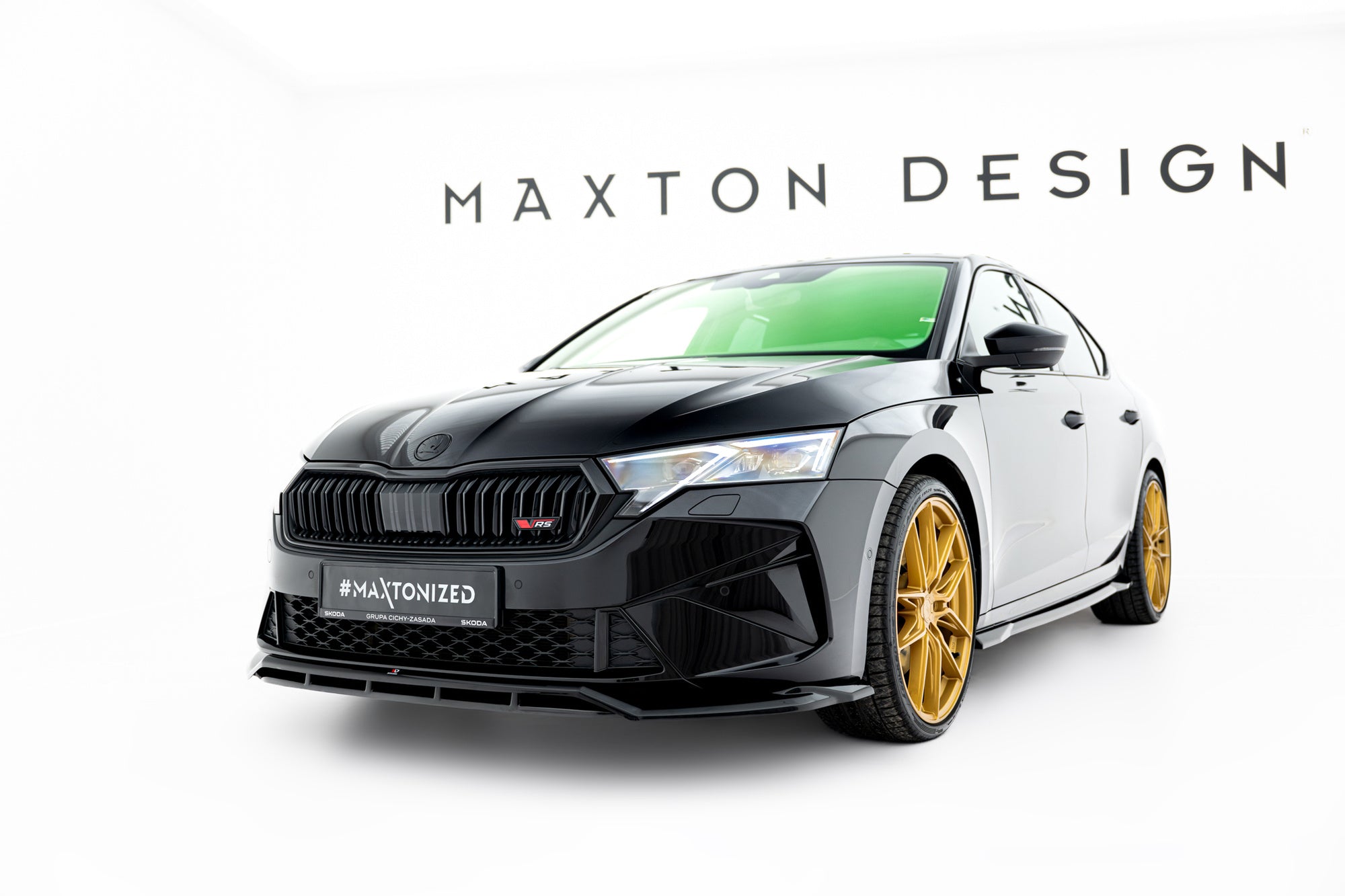 Maxton Design Set Of Splitters para Skoda Octavia RS Liftback Mk4 Facelift - imagen 3