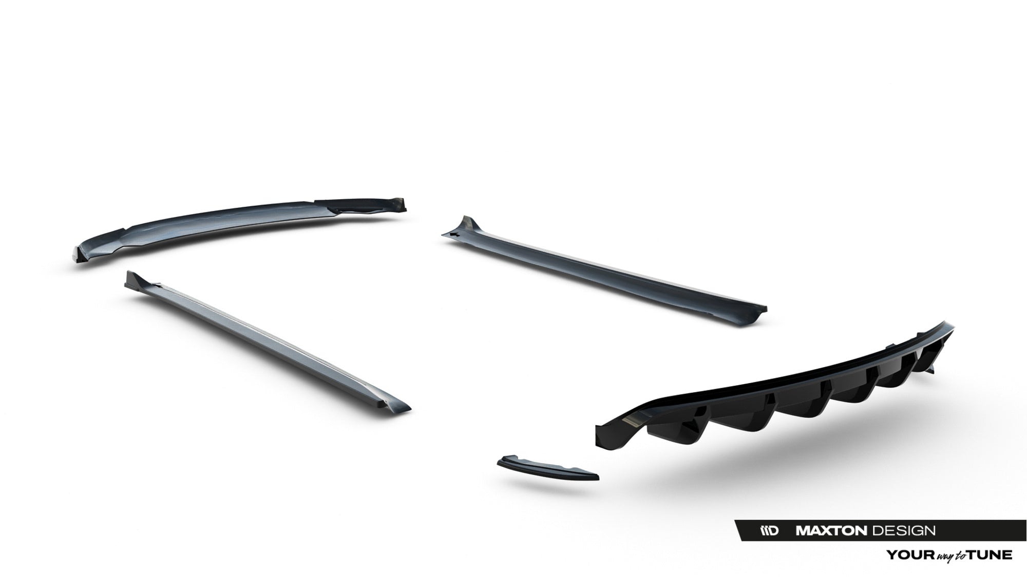 Maxton Design Set Of Splitters para Tesla Model 3 - imagen 18