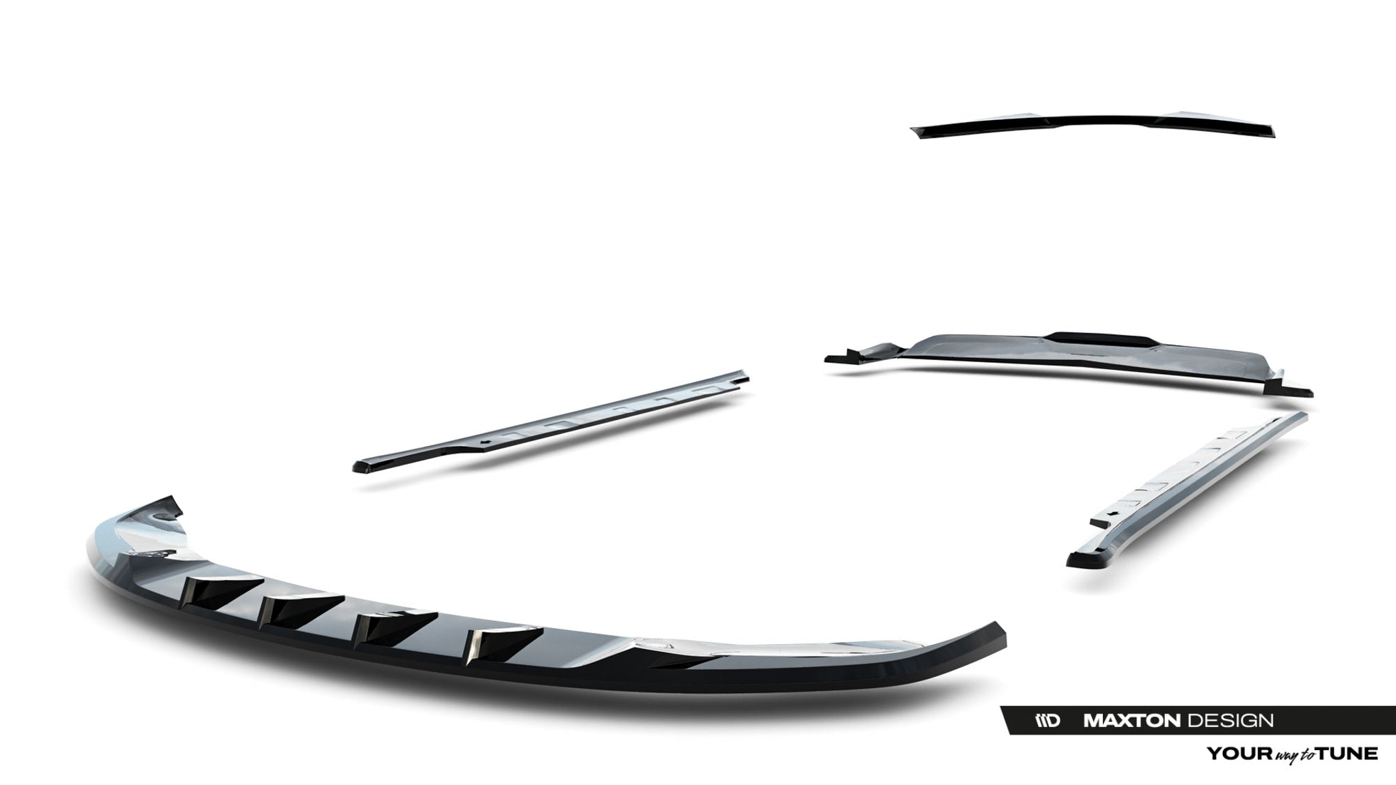Maxton Design Set Of Splitters para Tesla Model S Plaid Mk1 Facelift - imagen 17