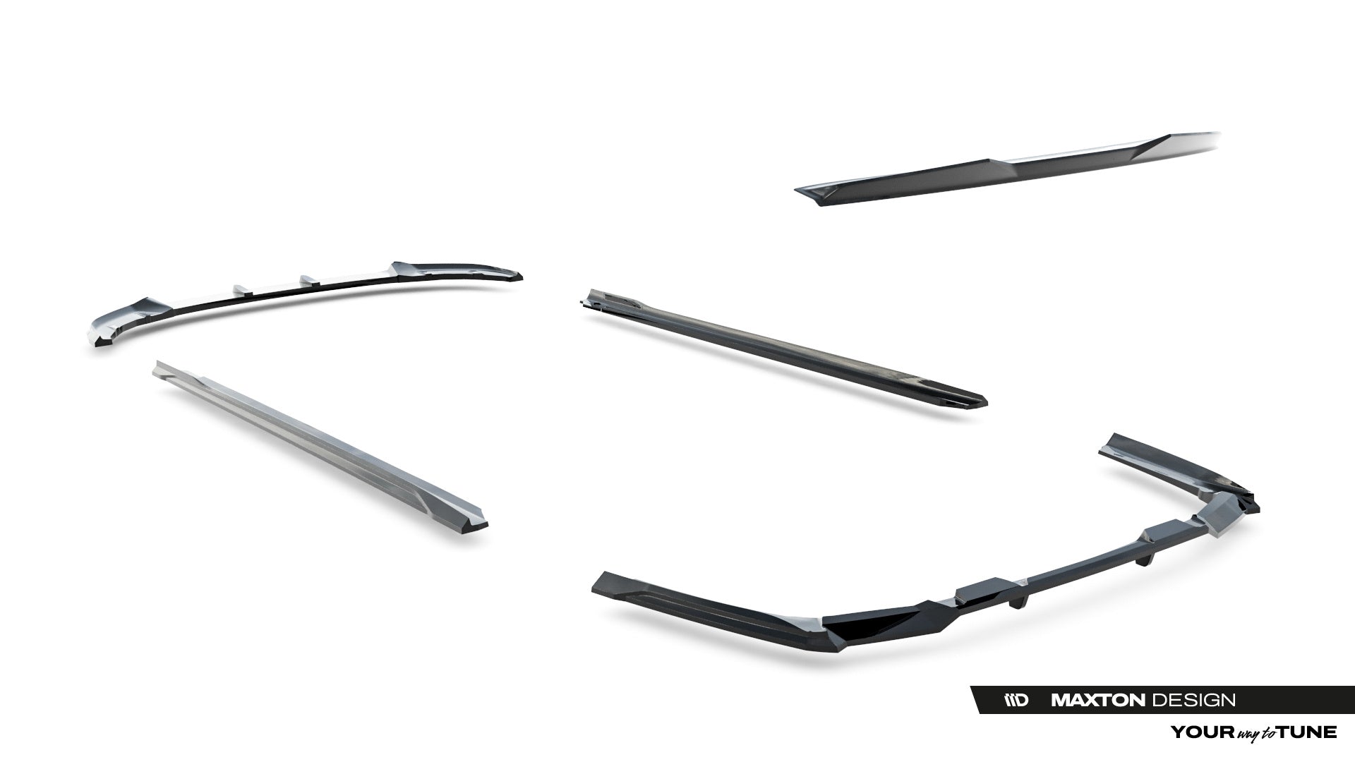 Maxton Design Set Of Splitters V.1 para BMW 5 M-Pack Sedan G60 - imagen 18