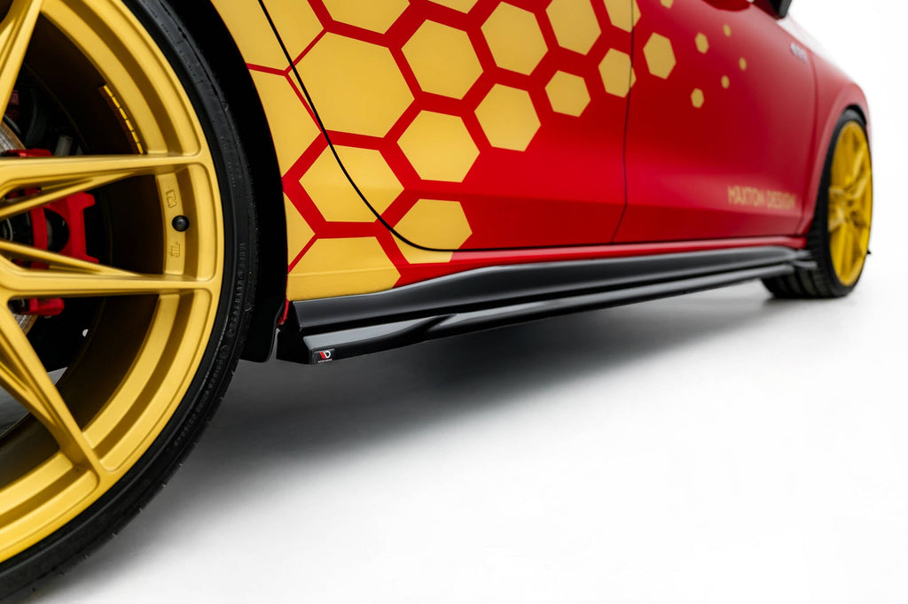 Maxton Design Set Of Splitters V.1 para Volkswagen Golf GTI Clubsport Mk8 Facelift - imagen 6