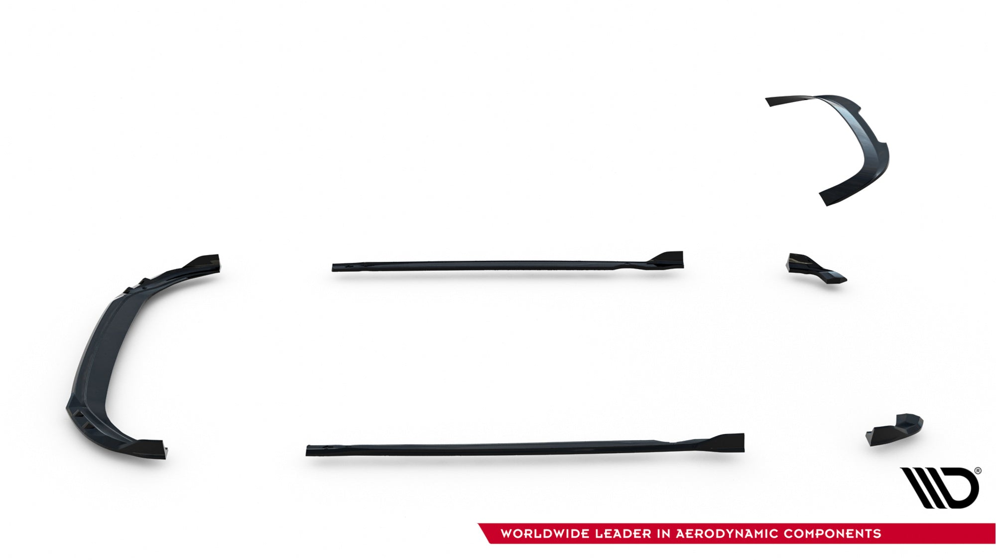 Maxton Design Set Of Splitters V.1 para Volkswagen Golf R Hatchback Mk8 Facelift - imagen 17