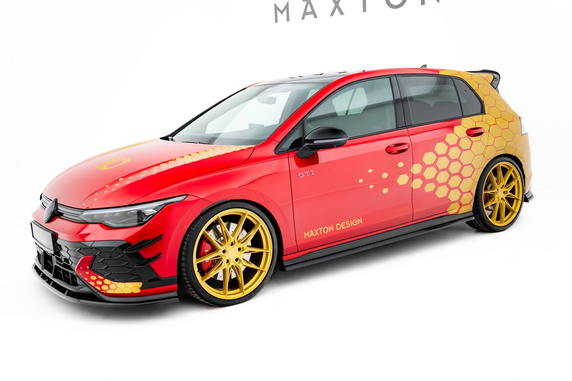 Maxton Design Set Of Splitters V.2 para Volkswagen Golf GTI Clubsport Mk8 Facelift - imagen 1