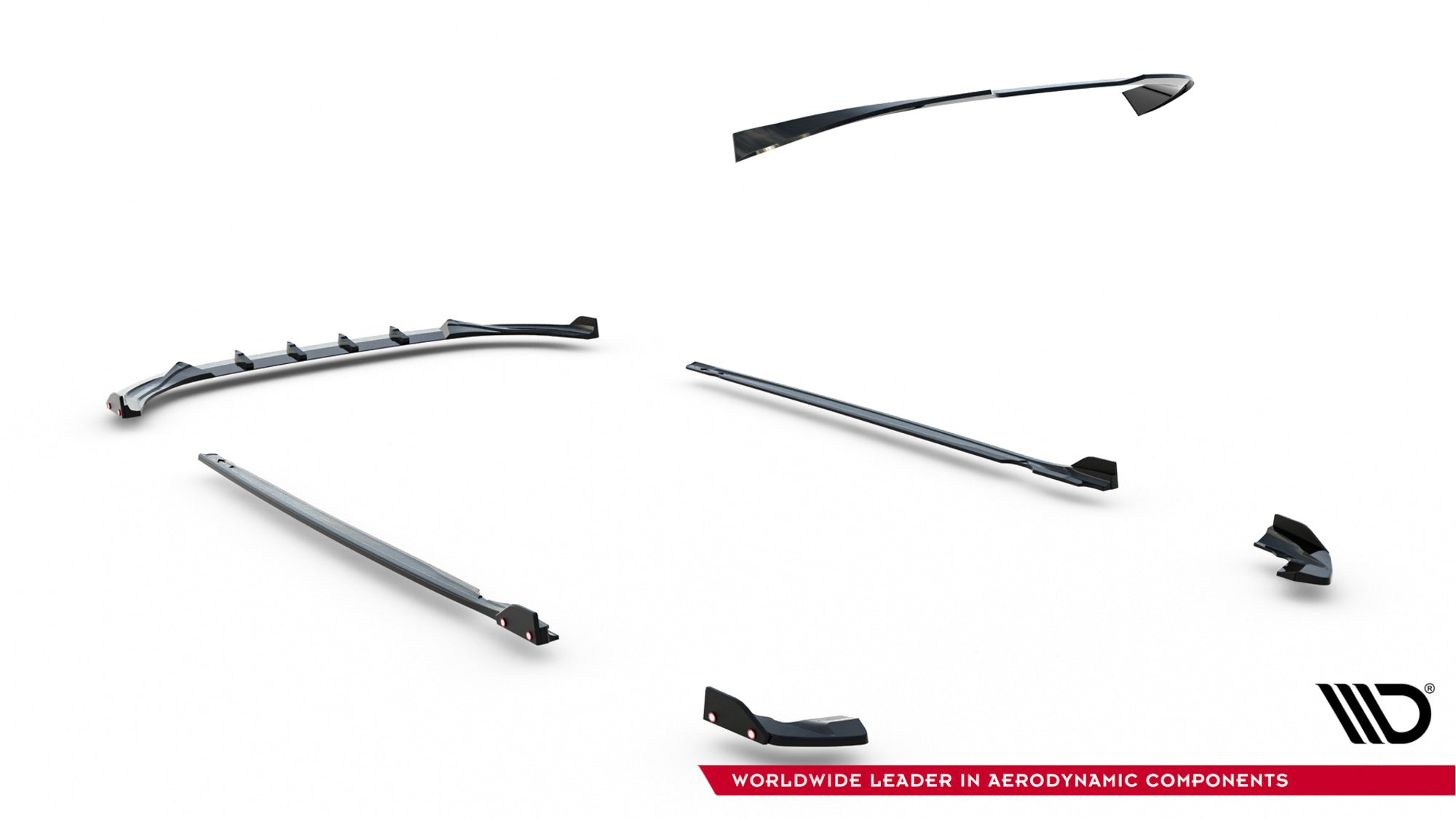 Maxton Design Set Of Splitters V.3 para Volkswagen Golf R Hatchback Mk8 Facelift - imagen 13