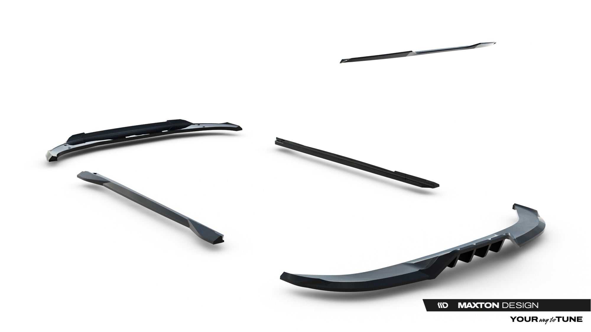 Maxton Design Set Of Splitters V.4 para Cupra Terramar Mk1 (Version with towbar) - imagen 20