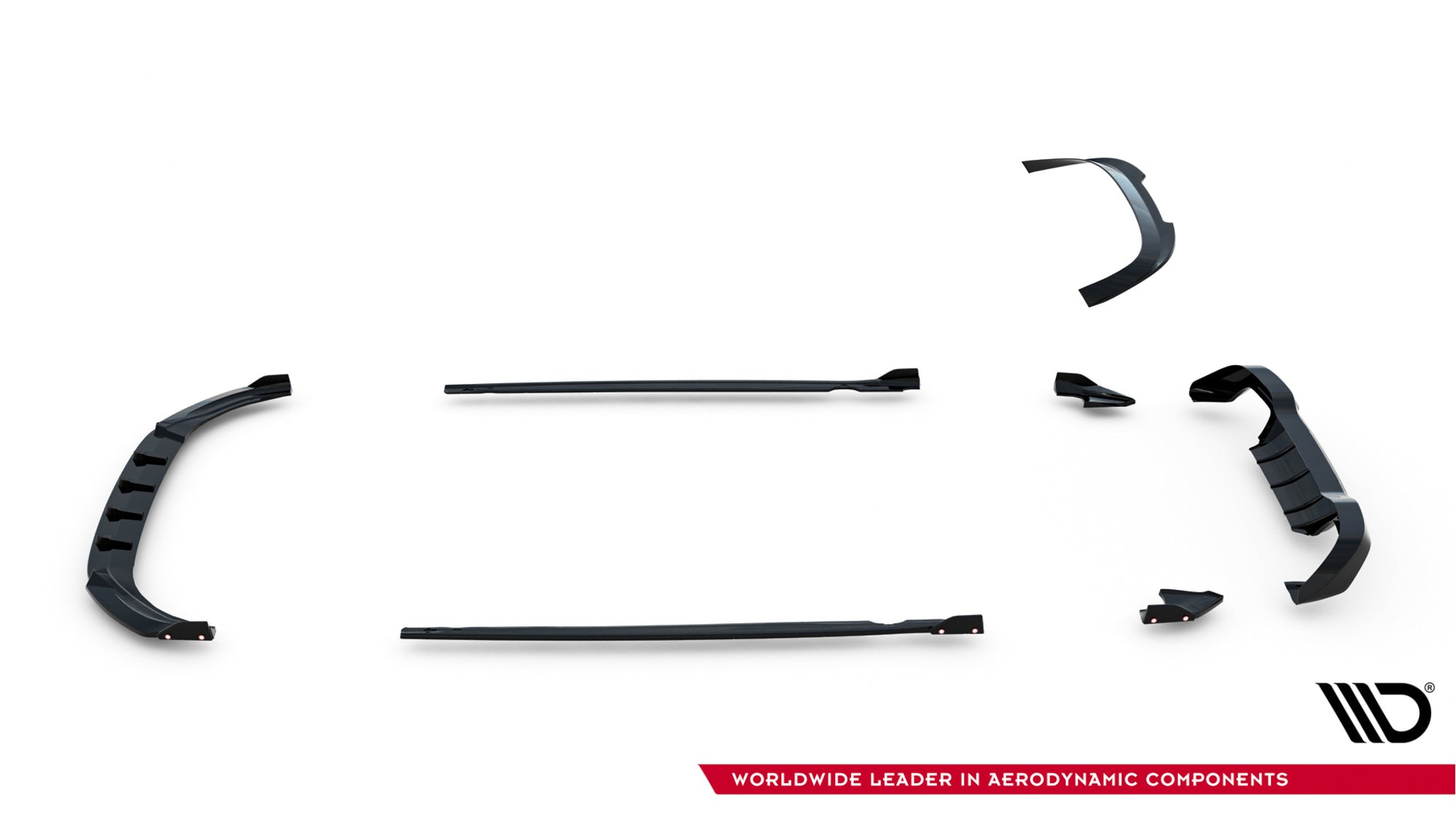 Maxton Design Set Of Splitters V.4 para Volkswagen Golf R Hatchback Mk8 Facelift - imagen 18