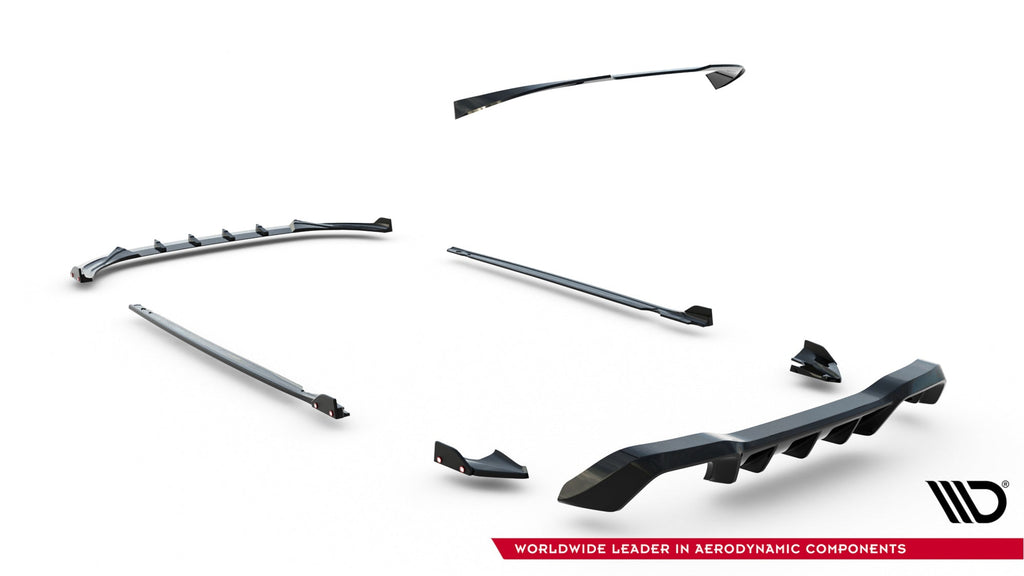 Maxton Design Set Of Splitters V.4 para Volkswagen Golf R Hatchback Mk8 Facelift - imagen 16