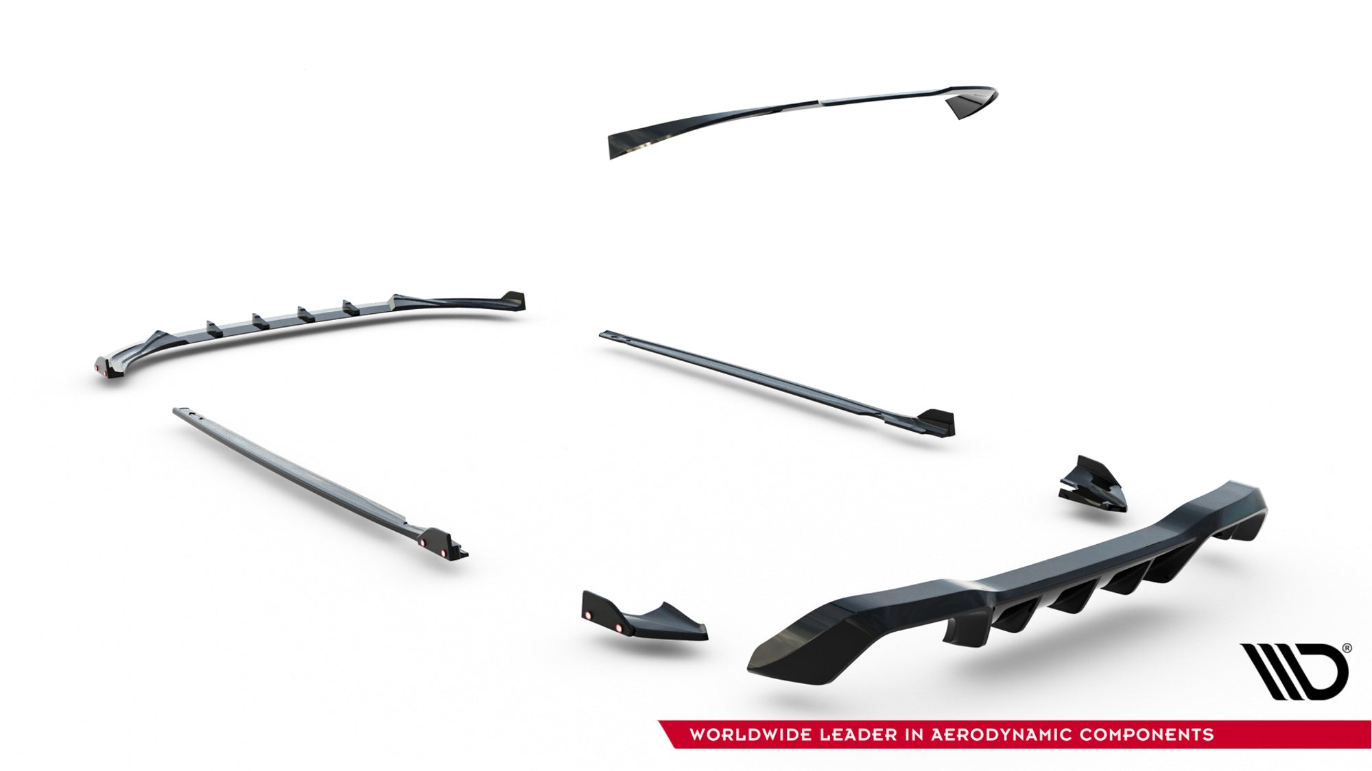 Maxton Design Set Of Splitters V.4 para Volkswagen Golf R Hatchback Mk8 Facelift - imagen 16