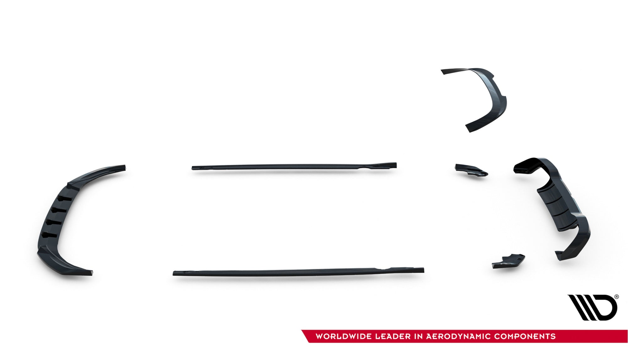 Maxton Design Set Of Splitters V.5 para Volkswagen Golf R Hatchback Mk8 Facelift - imagen 17