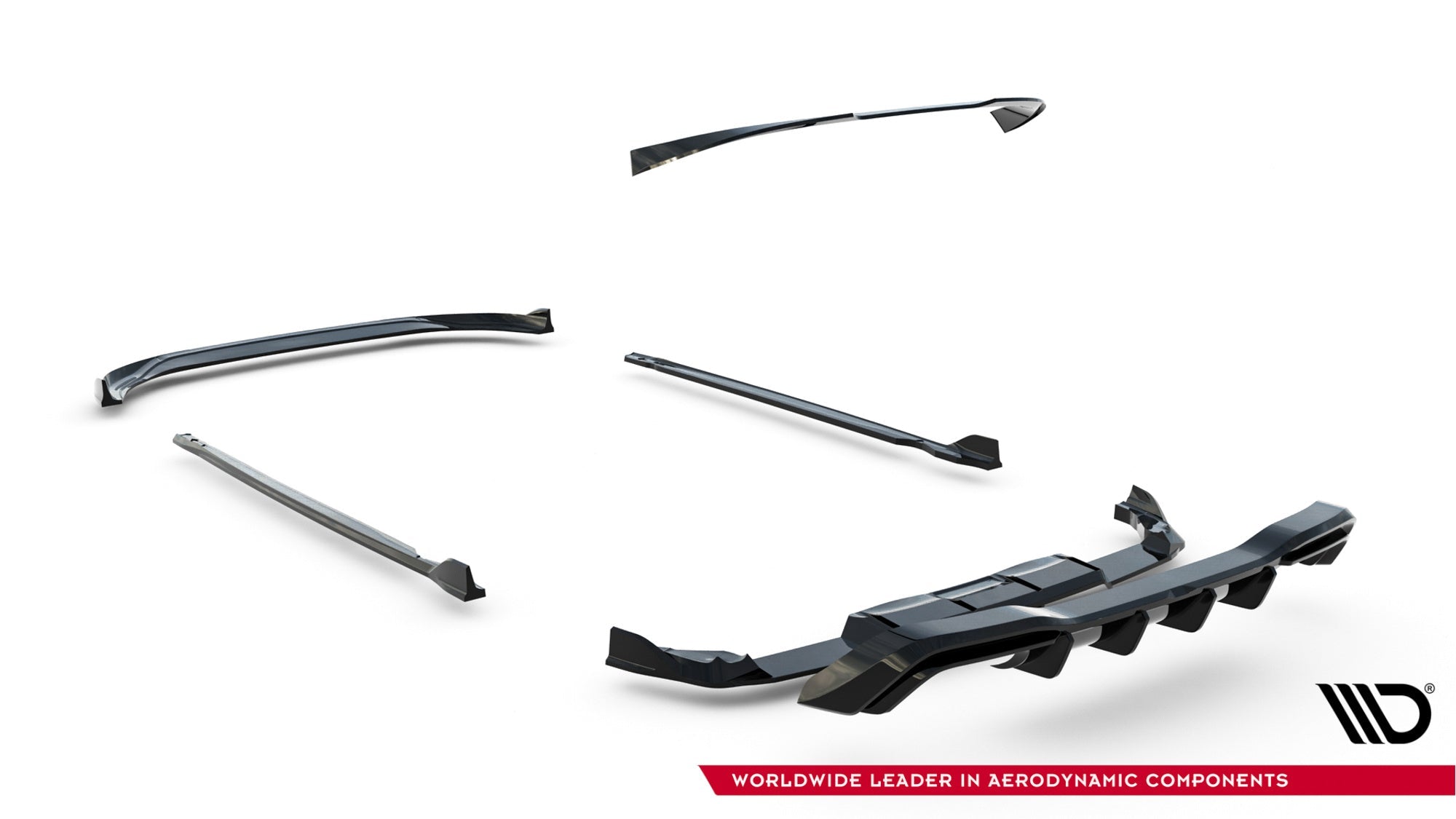 Maxton Design Set Of Splitters V.6 para Volkswagen Golf R Hatchback Mk8 Facelift - imagen 30
