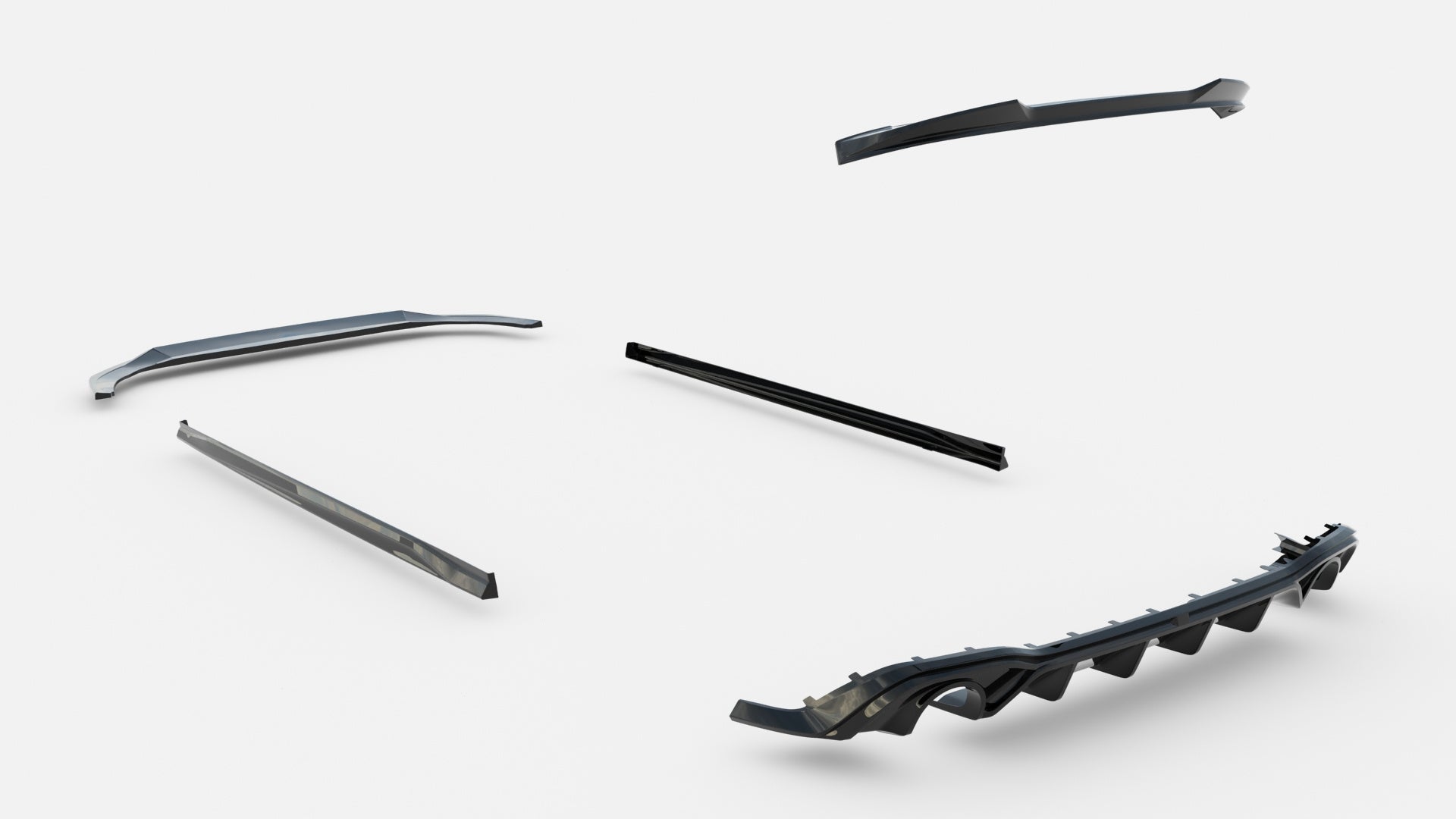 Maxton Design Set Of Splitters para Volkswagen Golf GTI Mk8 - imagen 17