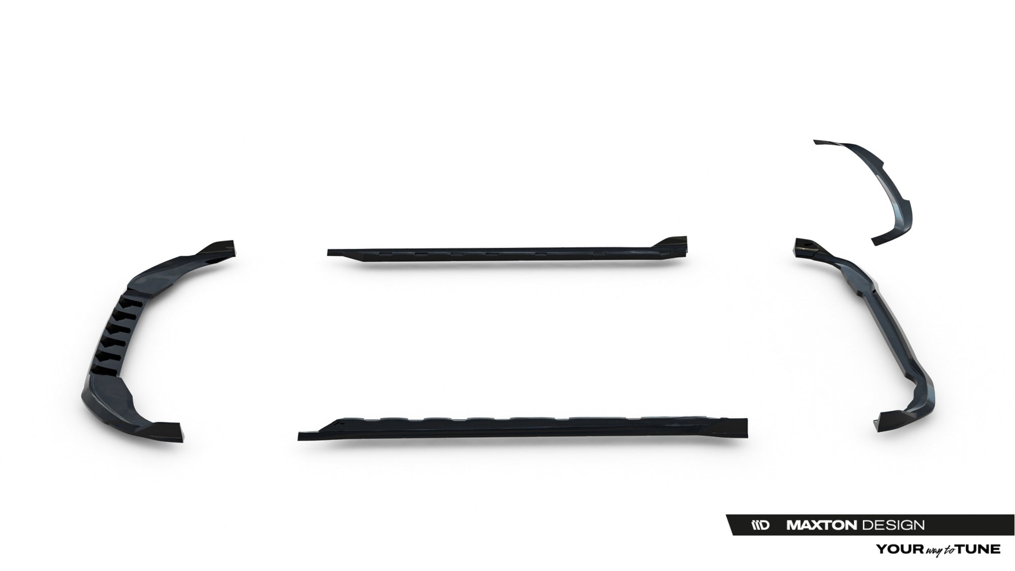 Maxton Design Set Of Splitters para Volkswagen Golf Hatchback Mk8 Facelift - imagen 20