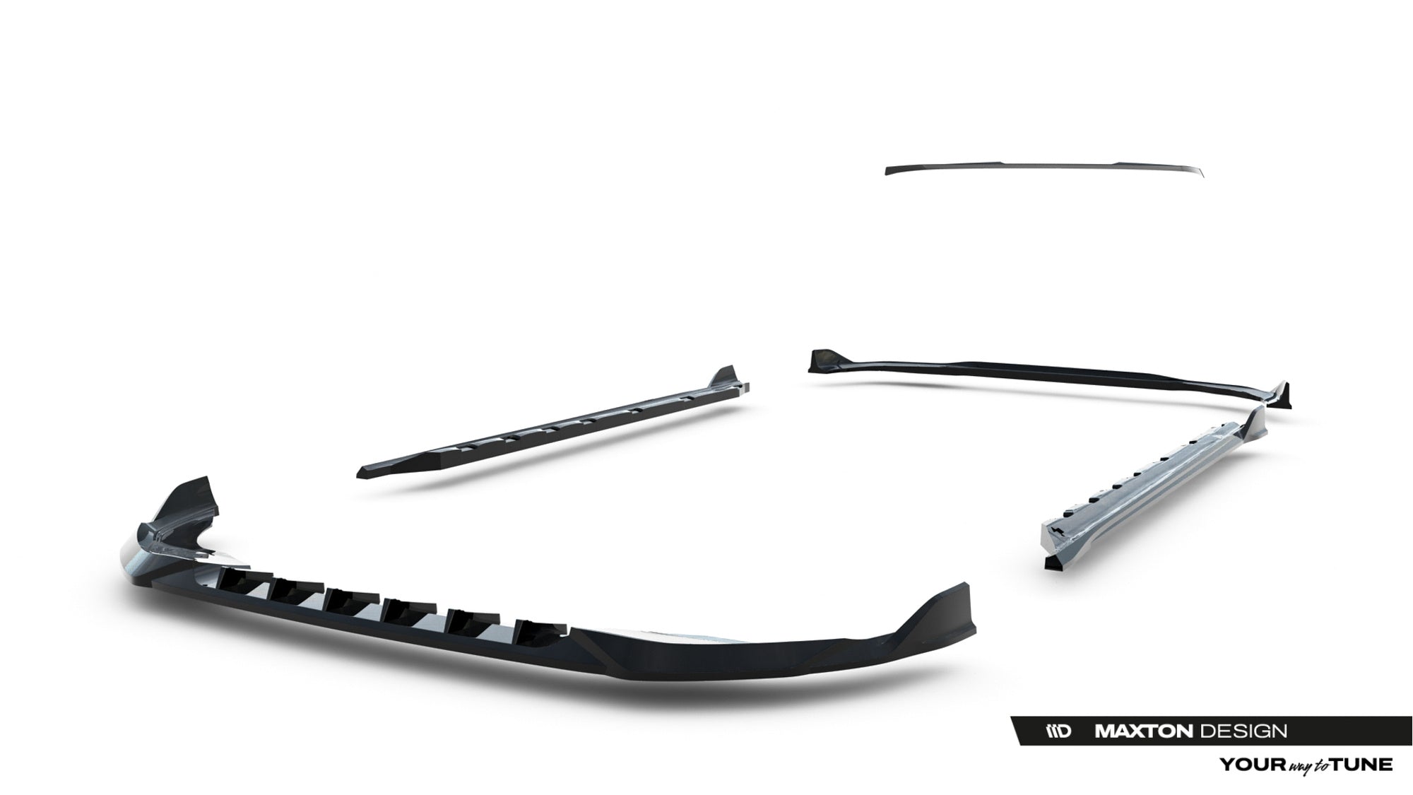 Maxton Design Set Of Splitters para Volkswagen Golf Hatchback Mk8 Facelift - imagen 21