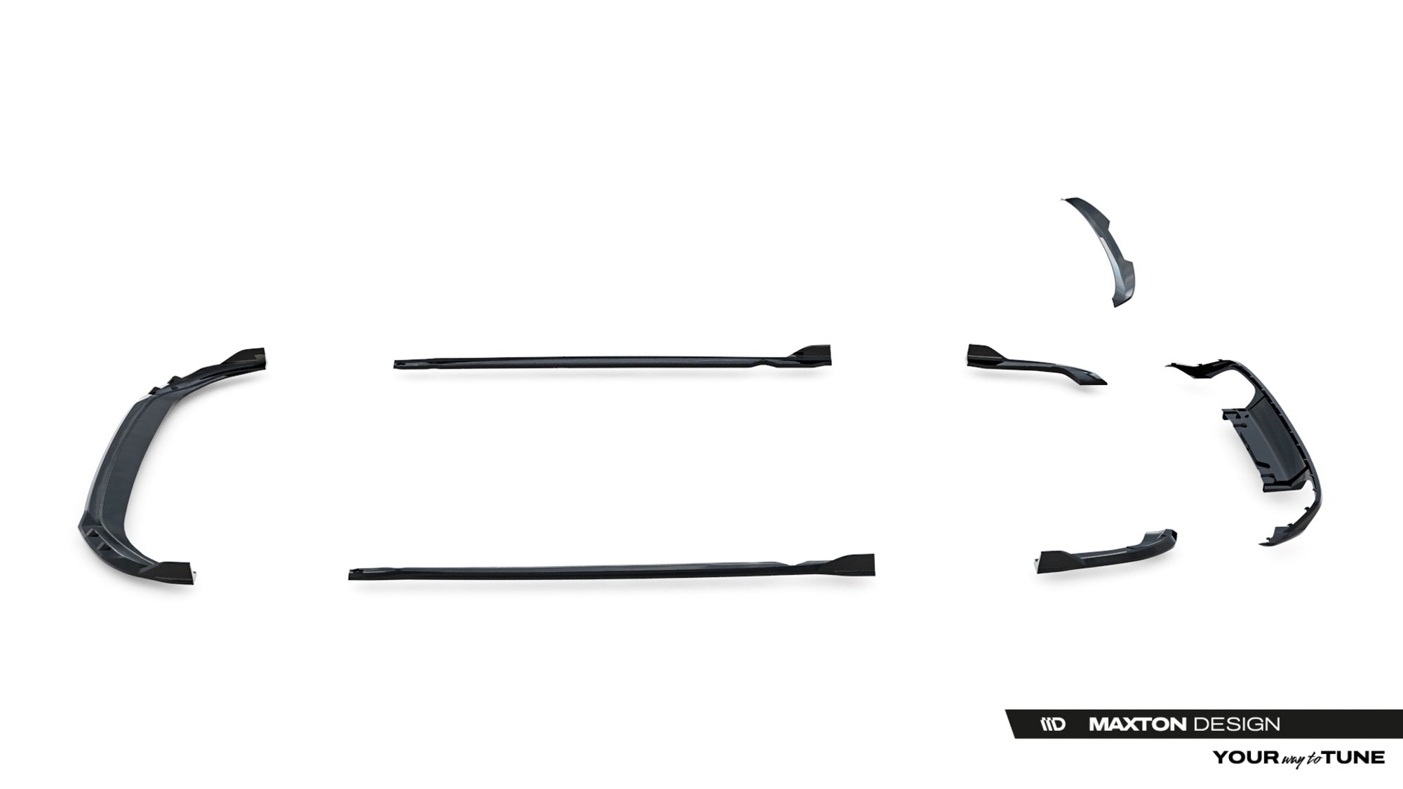 Maxton Design Set Of Splitters para Volkswagen Golf R Variant Mk8 Facelift - imagen 20