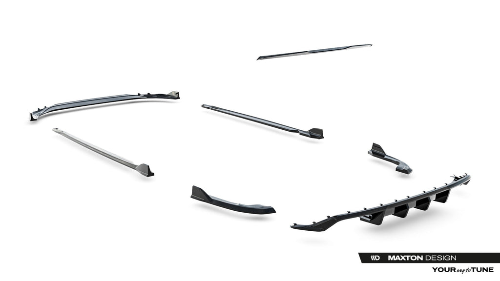 Maxton Design Set Of Splitters para Volkswagen Golf R Variant Mk8 Facelift - imagen 19