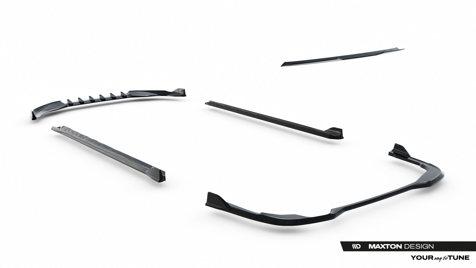 Maxton Design Set Of Splitters para Volkswagen Golf Variant Mk8 Facelift - imagen 21