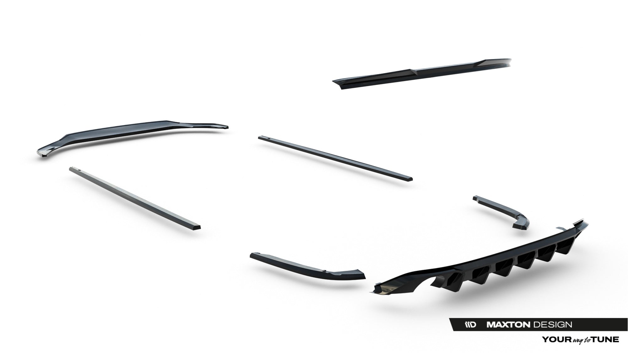 Maxton Design Set Of Splitters para Volkswagen Jetta GLI Mk7 - imagen 19