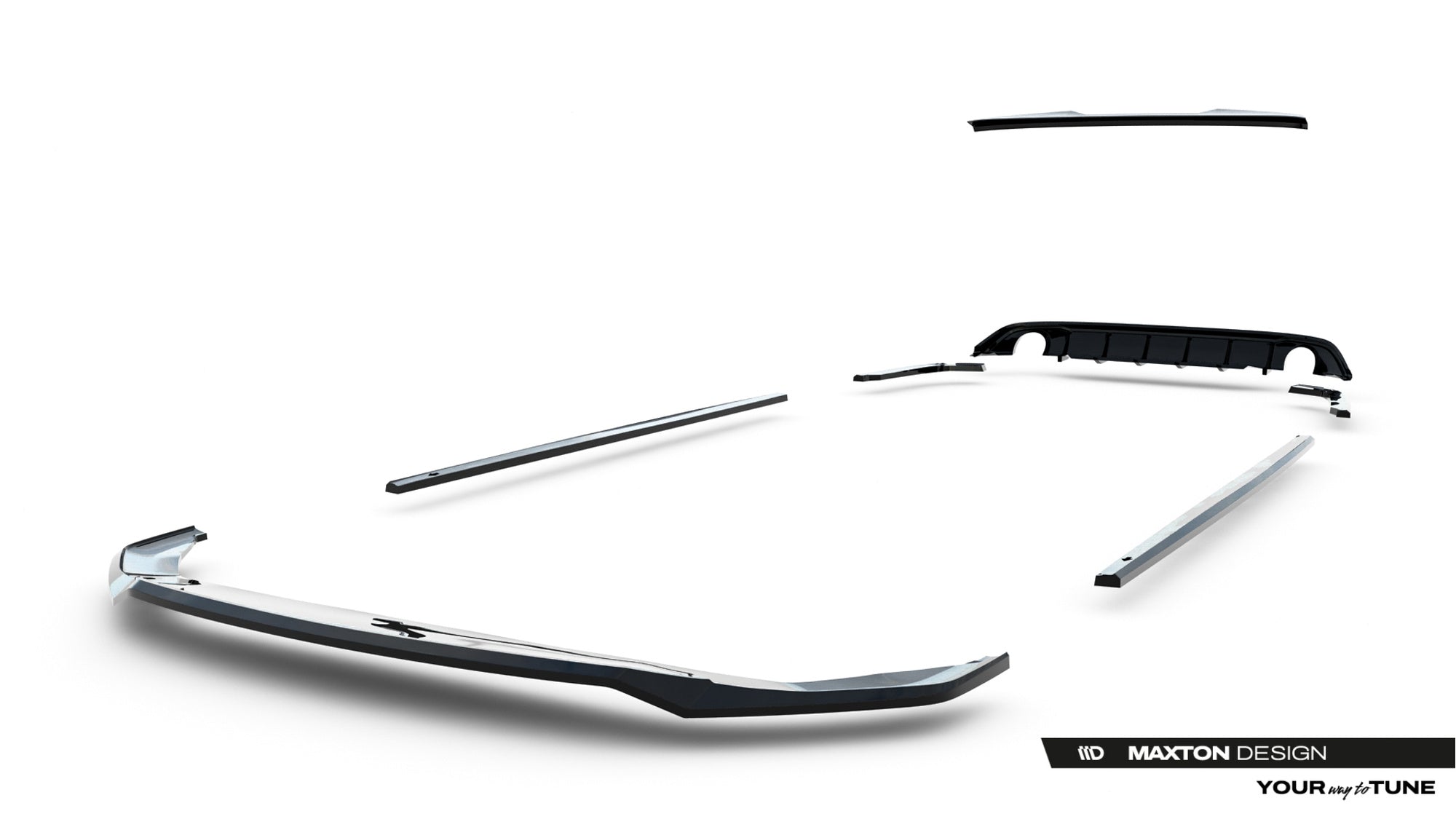 Maxton Design Set Of Splitters para Volkswagen Jetta GLI Mk7 - imagen 21