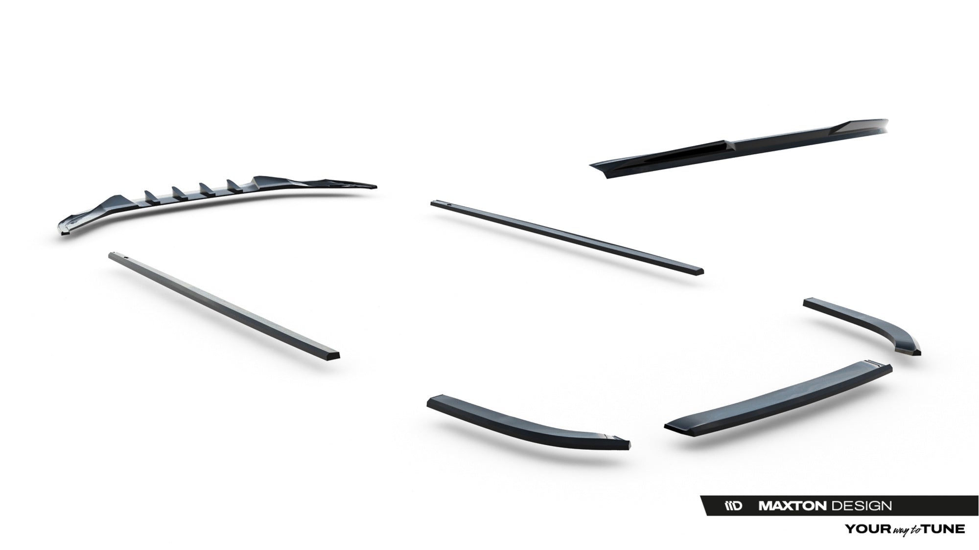 Maxton Design Set Of Splitters para Volkswagen Jetta GLI Mk7 Facelift 2 - imagen 21