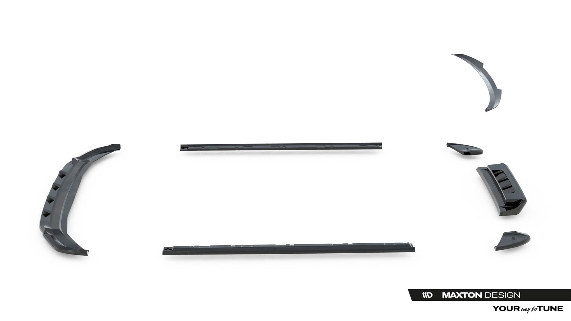 Maxton Design Set Of Splitters para Volkswagen T-Roc R Mk1 - imagen 18
