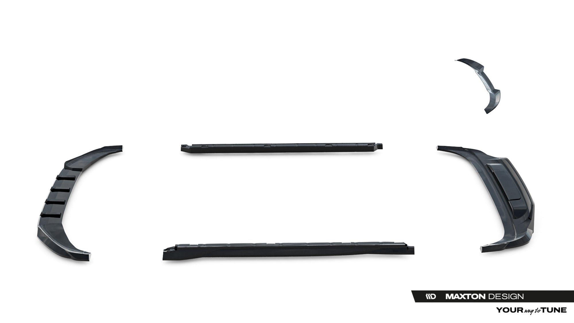 Maxton Design Set Of Splitters para Volkswagen Tiguan R-Line Mk3 - imagen 22