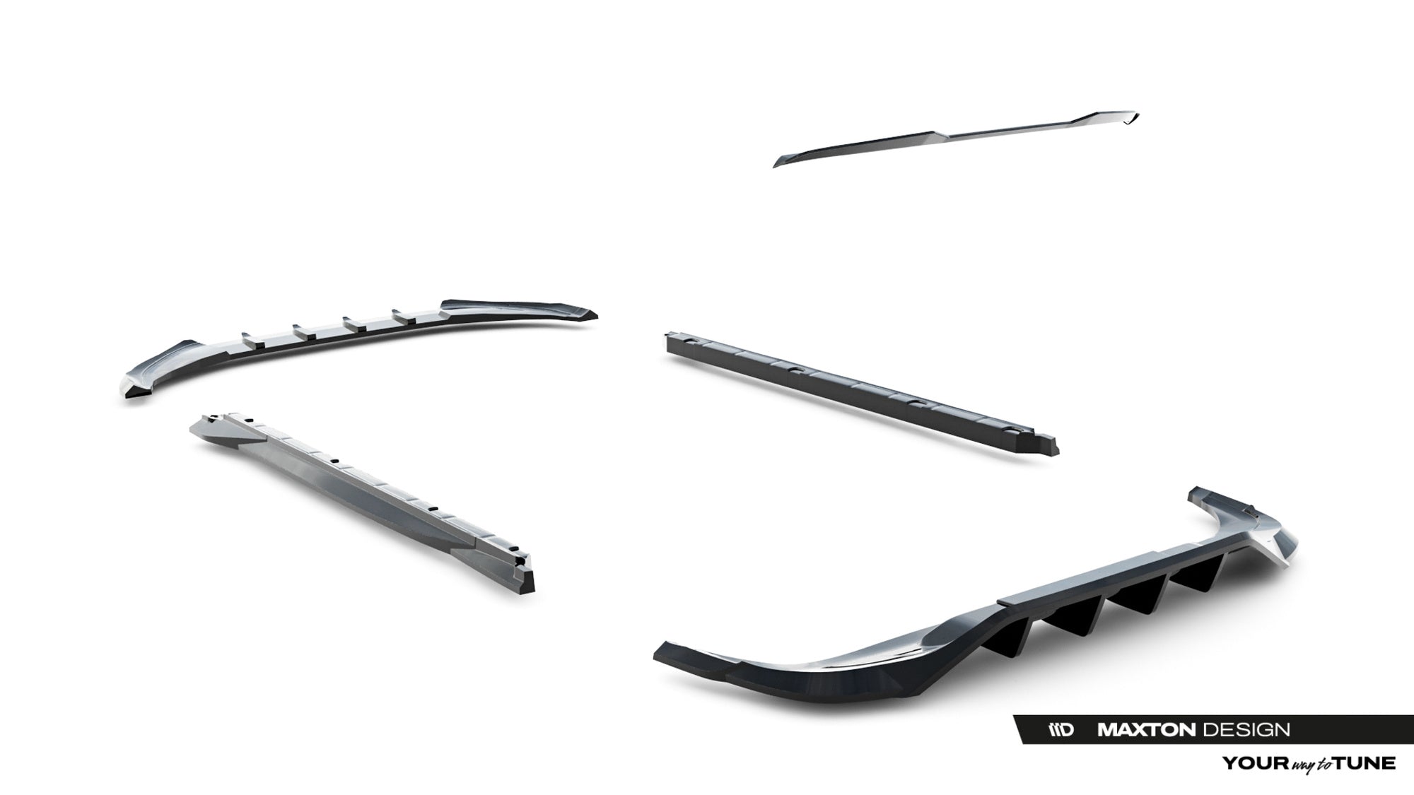 Maxton Design Set Of Splitters para Volkswagen Tiguan R-Line Mk3 - imagen 23