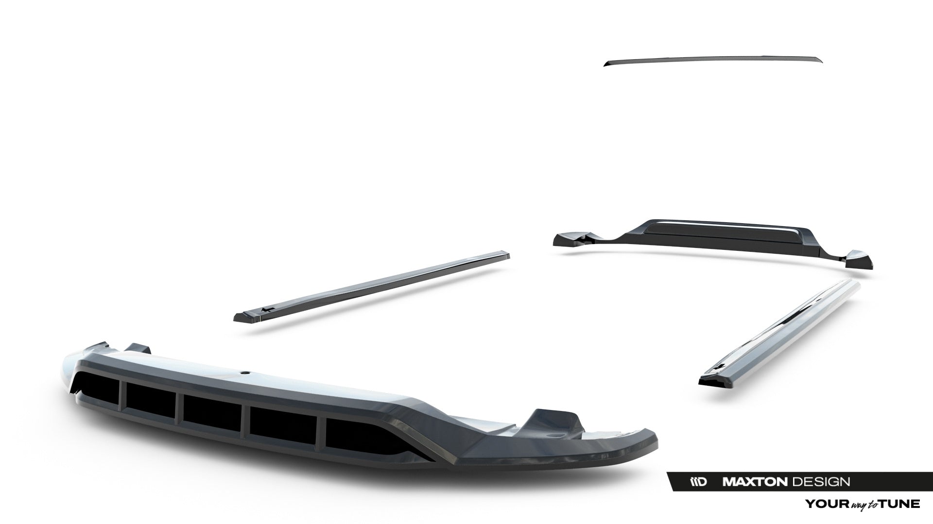 Maxton Design Set Of Splitters para Volkswagen Touareg Mk2 - imagen 13