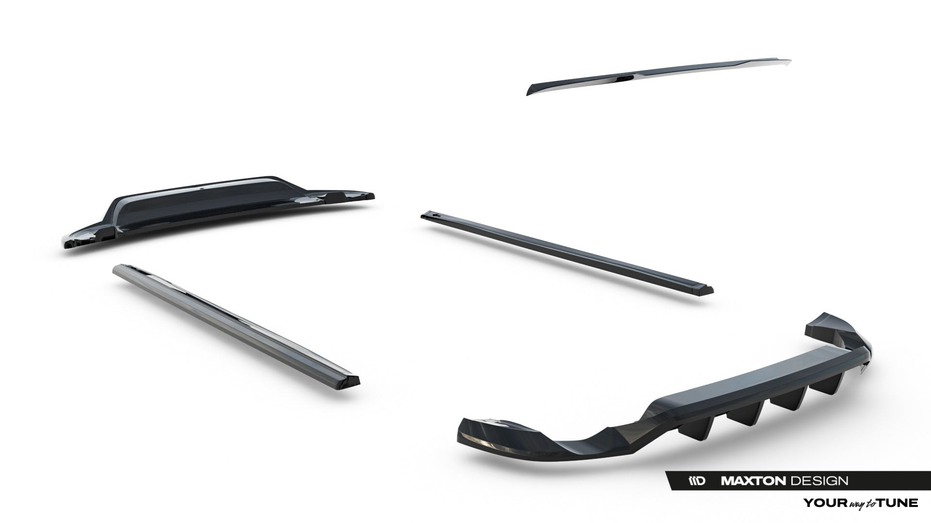 Maxton Design Set Of Splitters para Volkswagen Touareg Mk2 - imagen 15